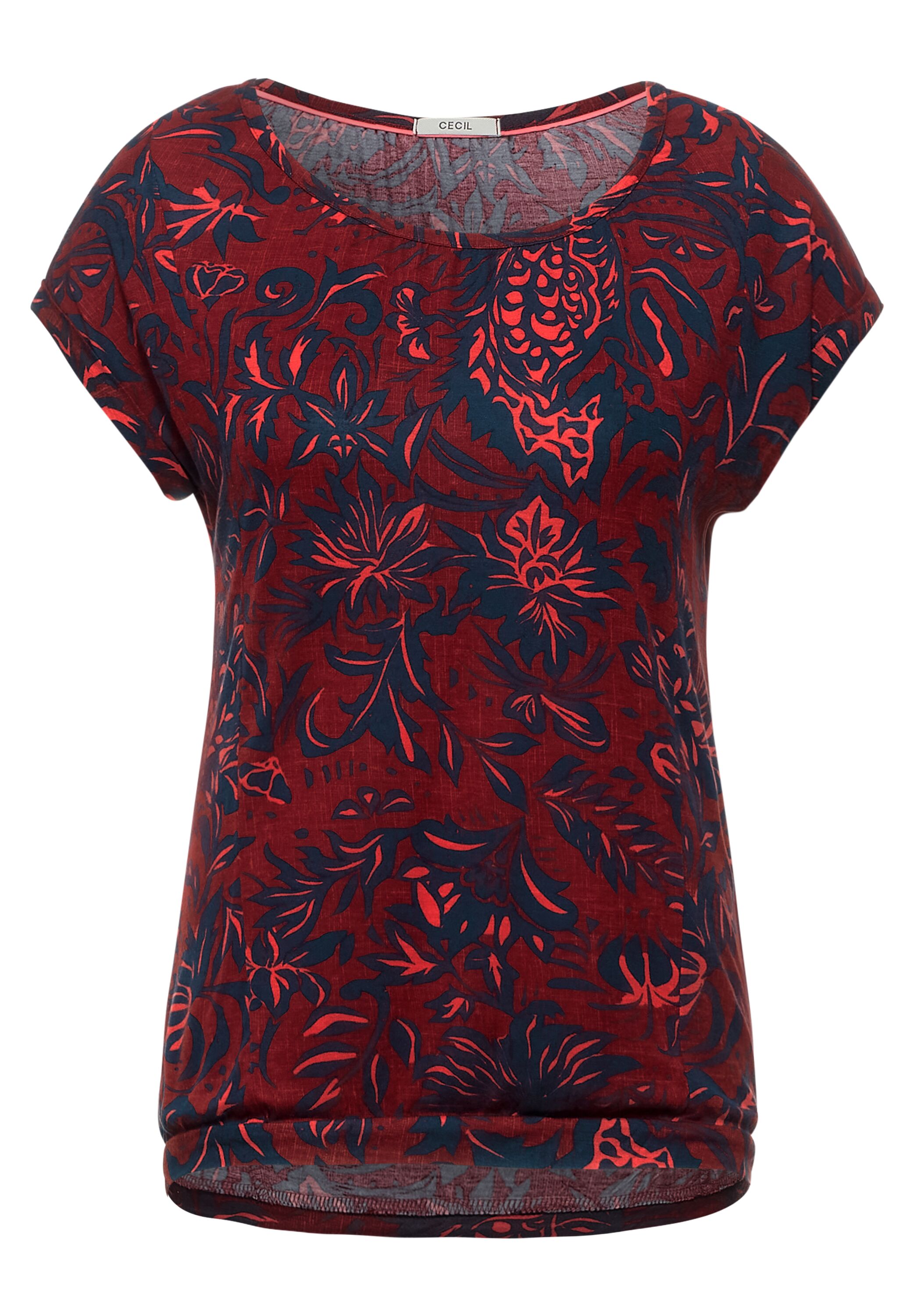 T-Shirt mit Blumen Print