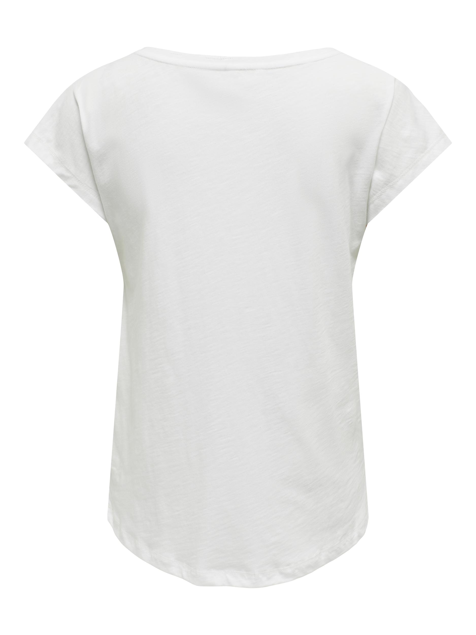 ONLVINNI REG S/S V-NECK TOP BOX JRS