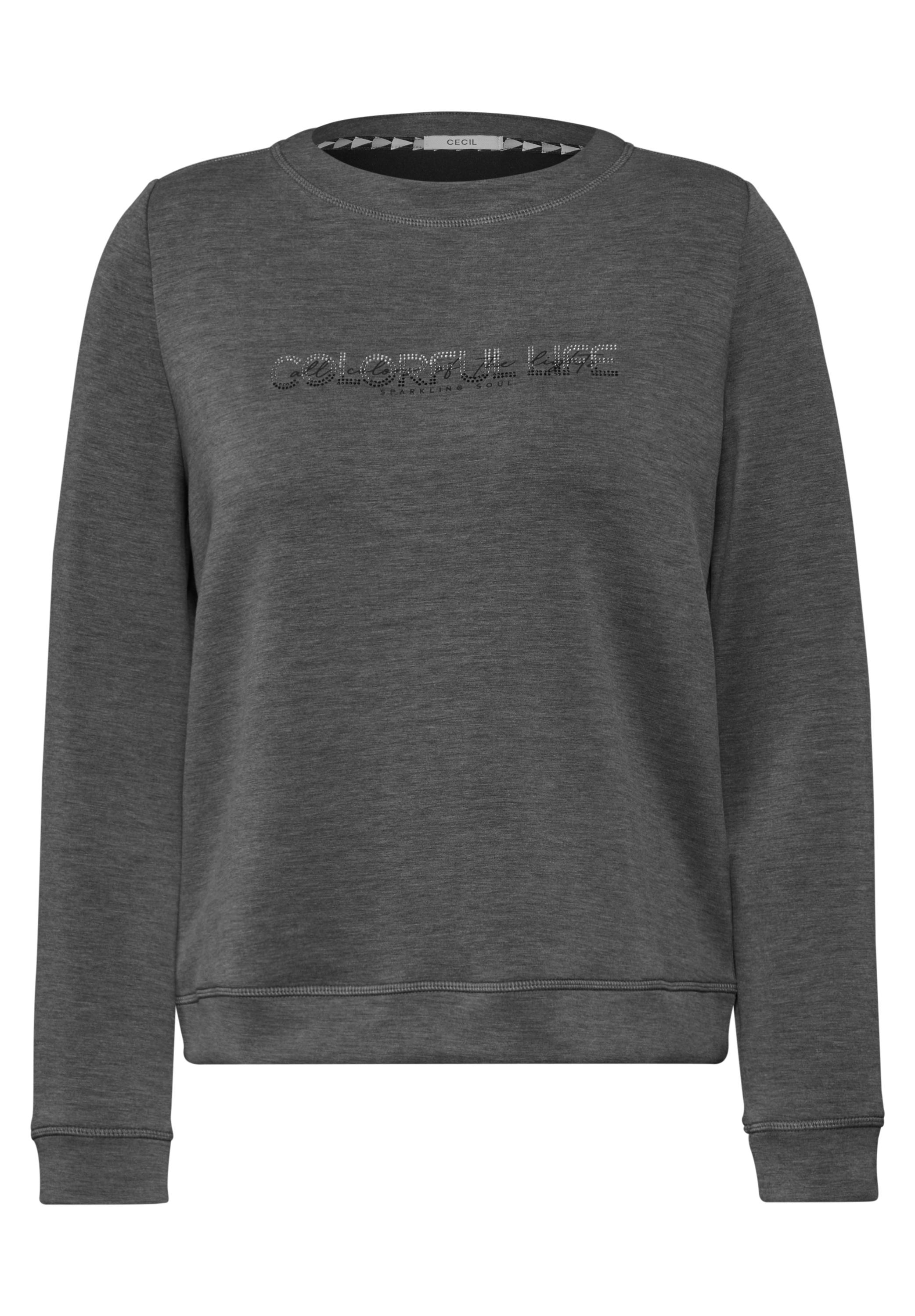 Silk-Look Sweater mit Print