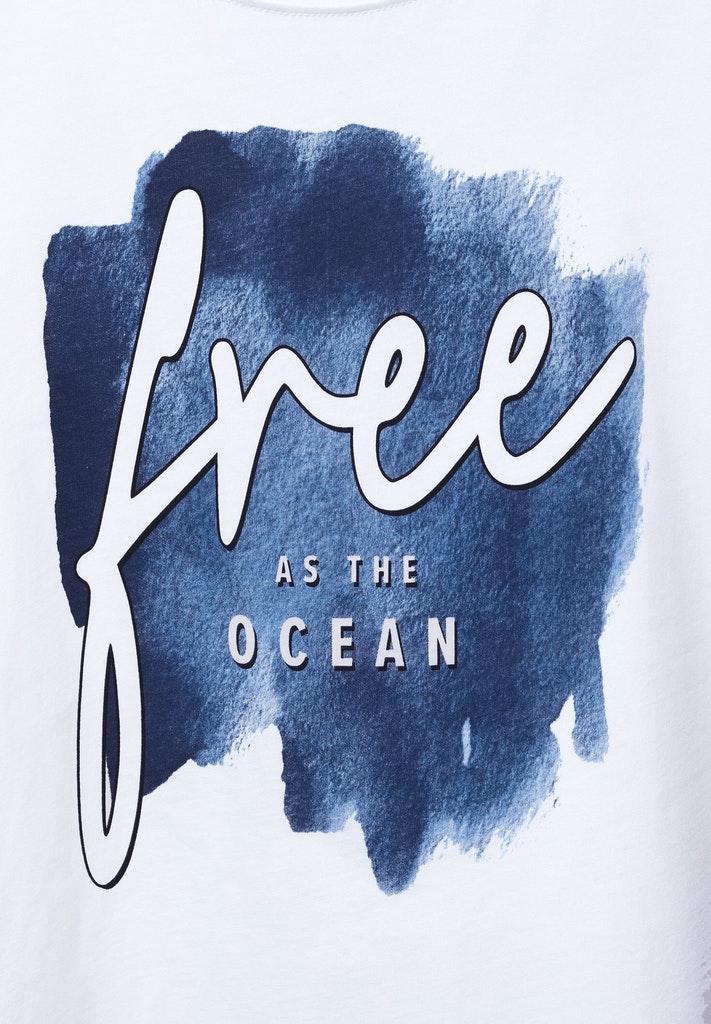 T-Shirt mit Partprint