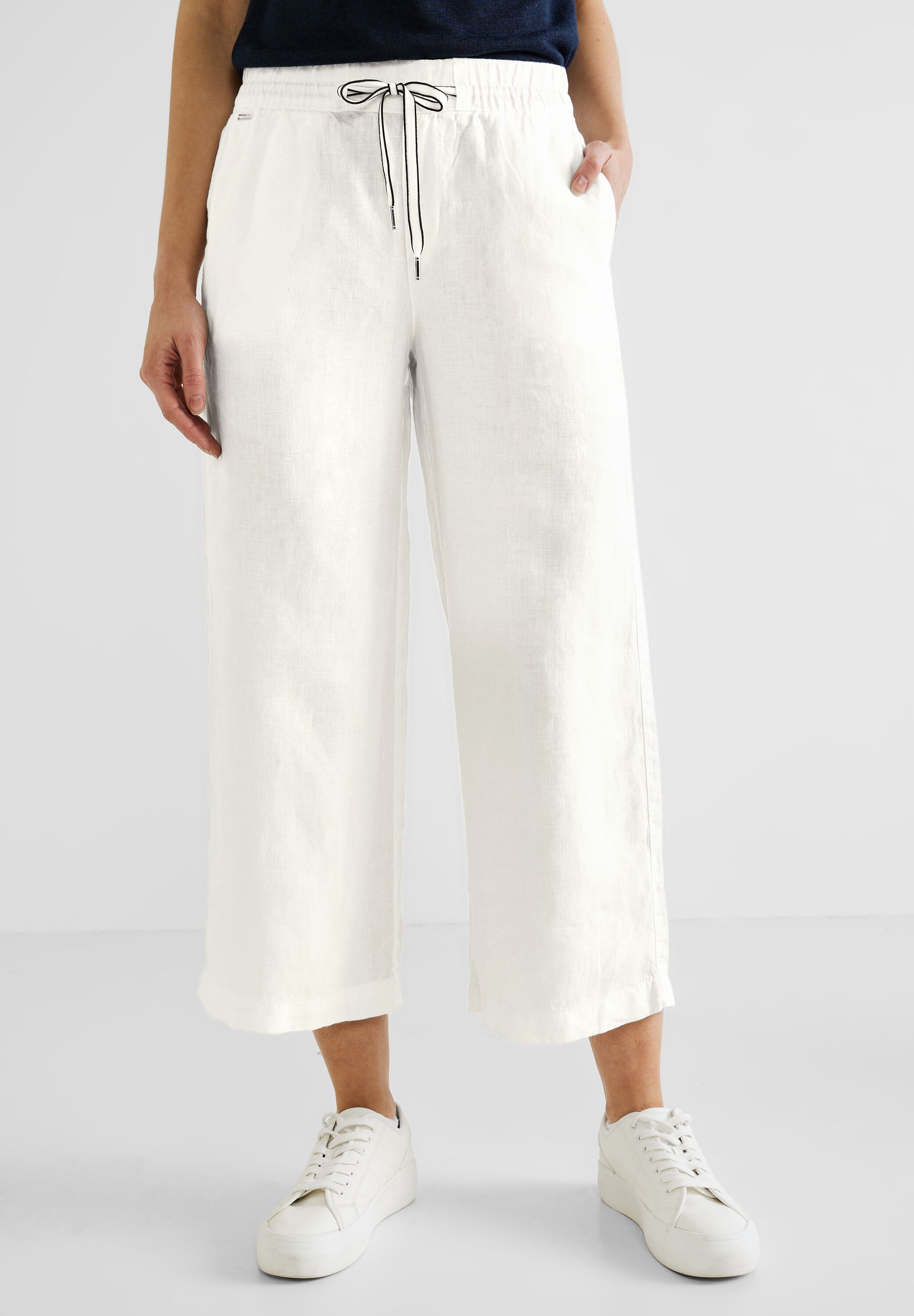 Loose Fit Leinenhose