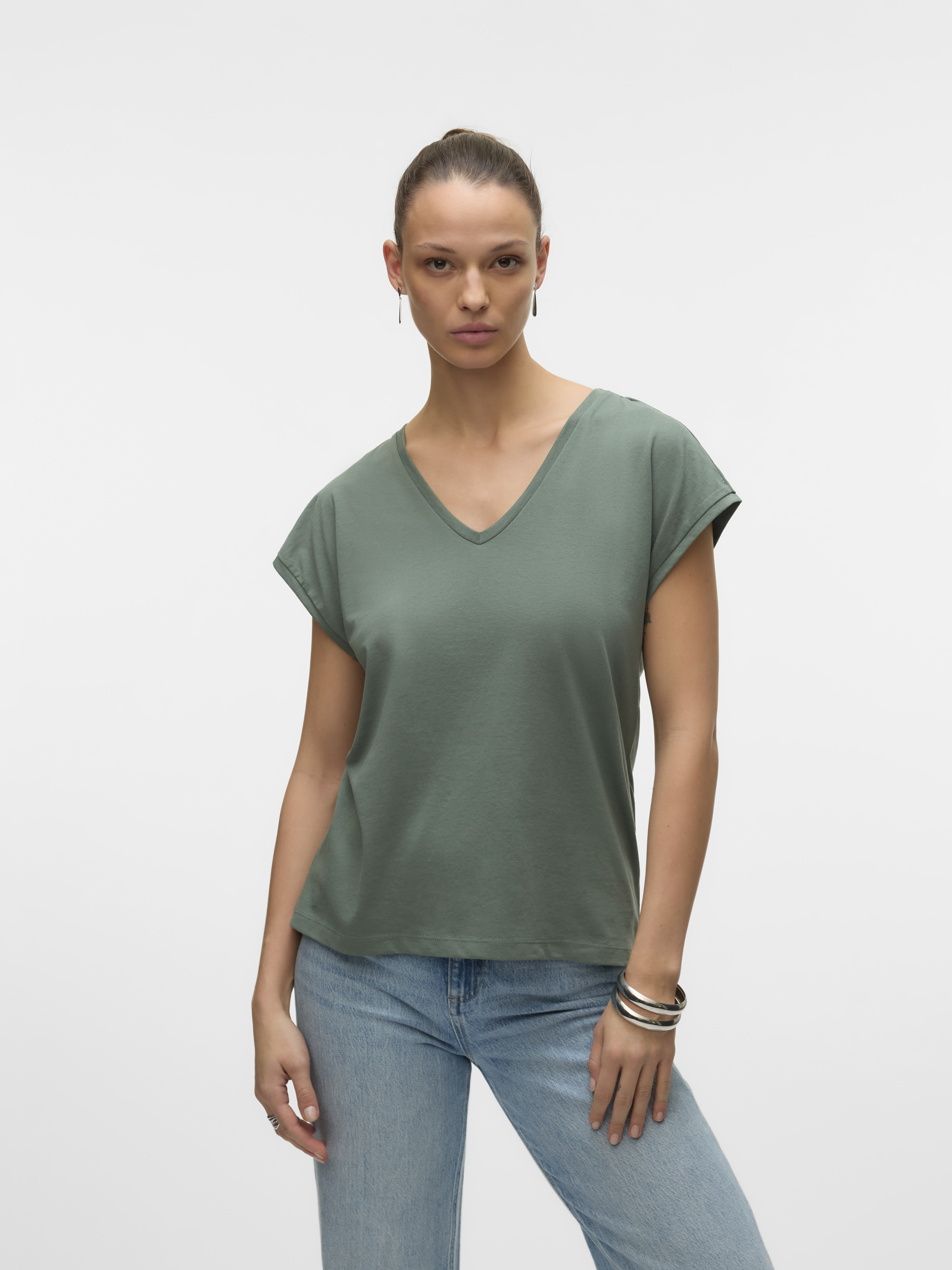 VMLUNA SS V-NECK TEE JRS NOOS
