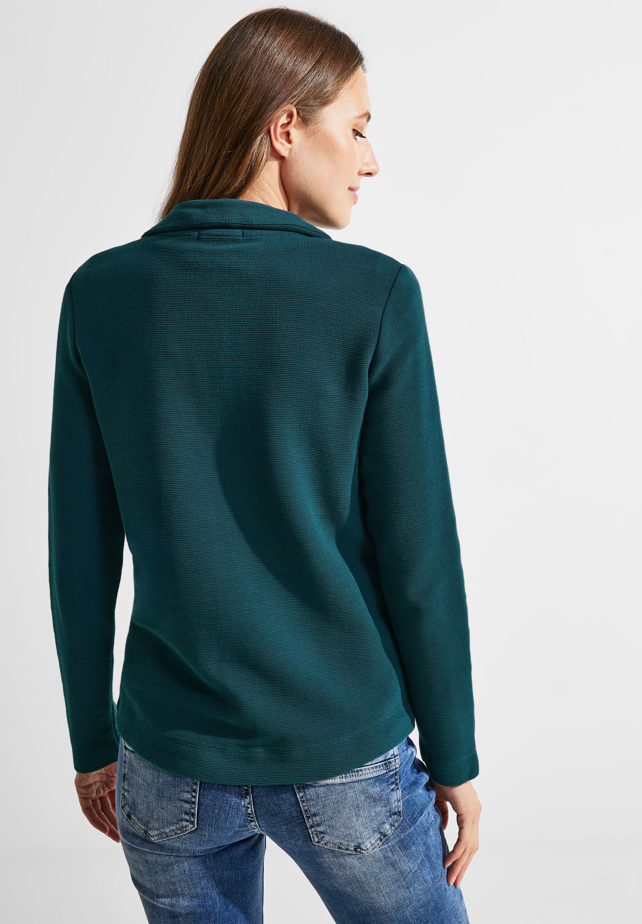 Shirtjacke mit Struktur