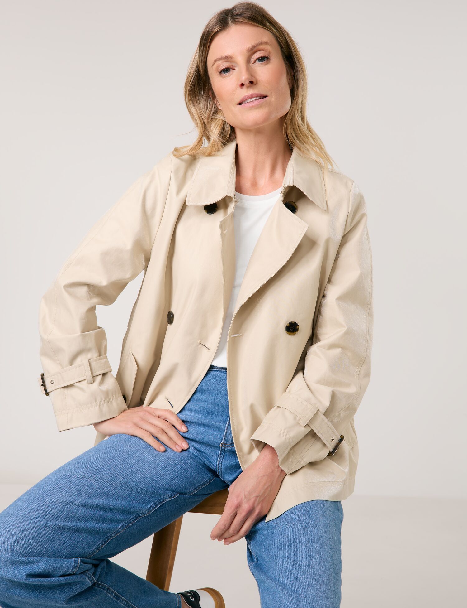 Outdoorjacke mit leichtem Glanz