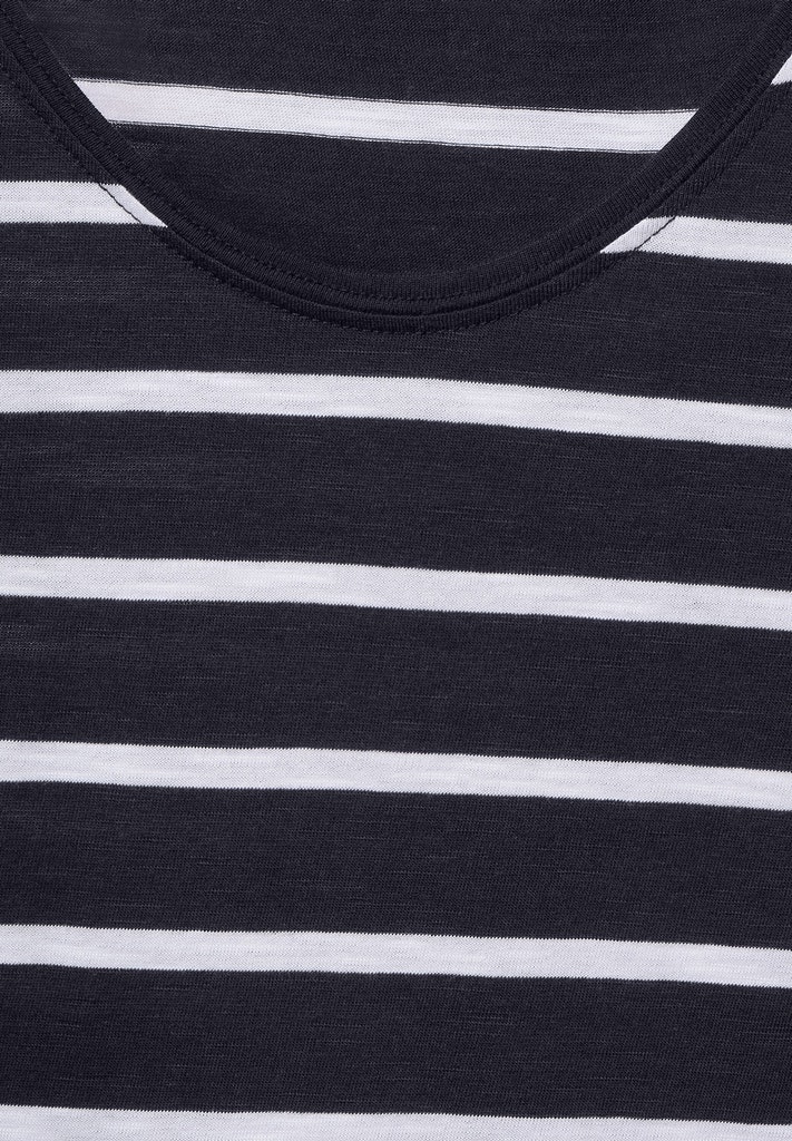 T-Shirt mit Streifen Print