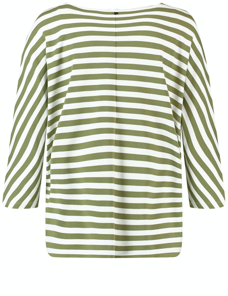 Geringeltes 3/4 Arm Shirt EcoVero