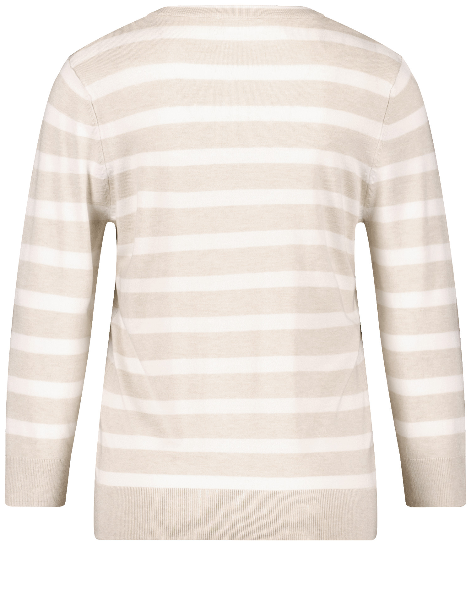 Geringelter 3/4 Arm Pullover