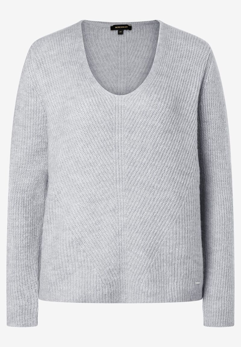 V-Neck Pullover  grau  Herbst-Kollektion