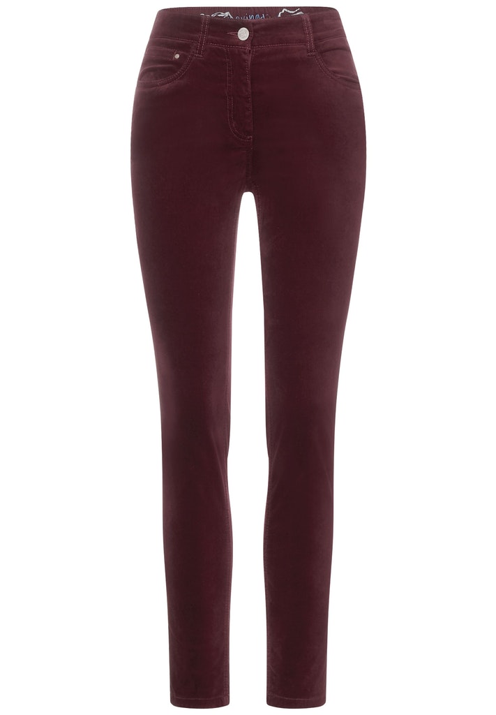 Samt Slim Fit Hose Inch 30