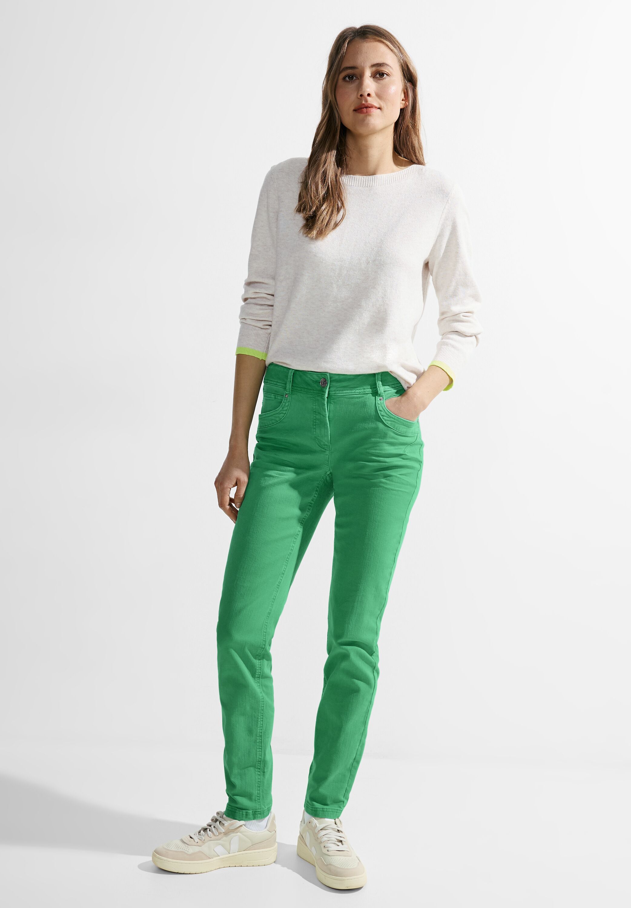 Slim Fit Baumwollhose