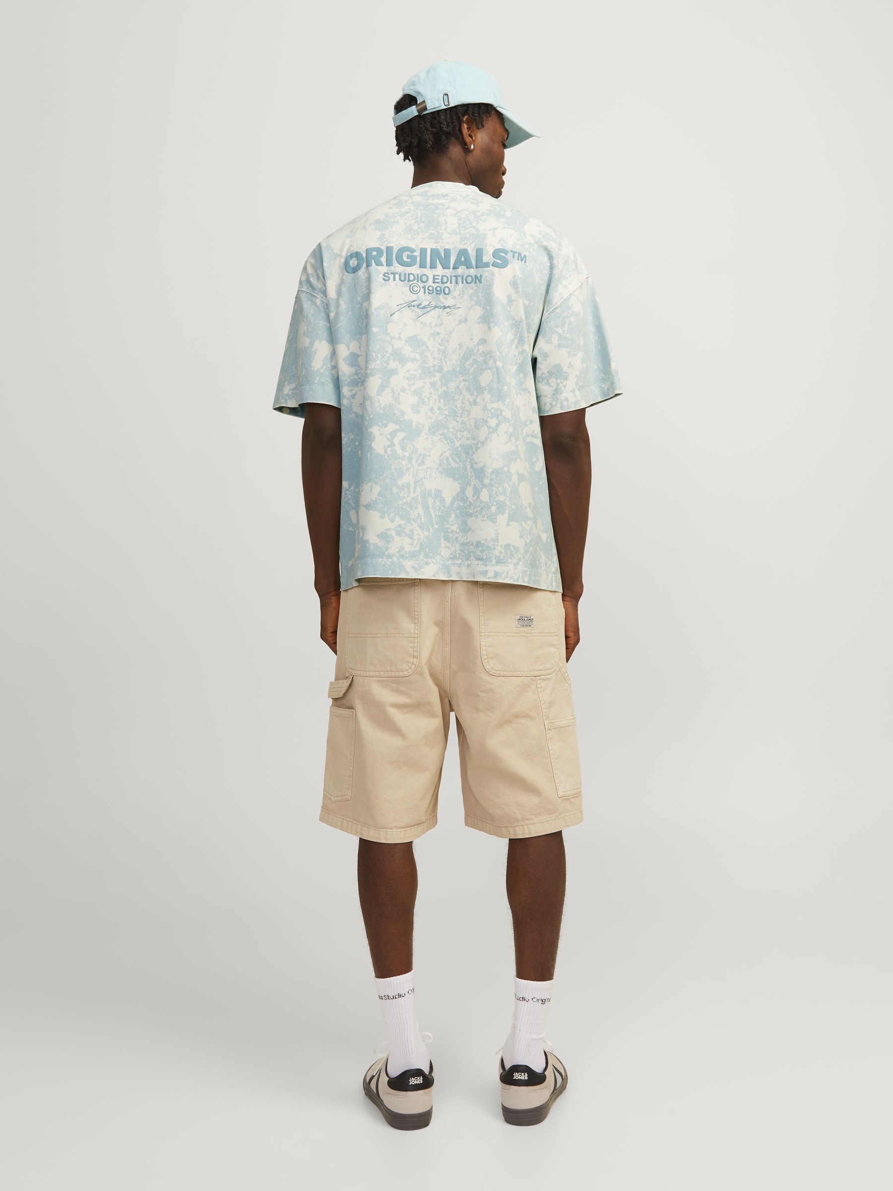 JORBORA TIE DYE TEE SS CREW NECK BLK
