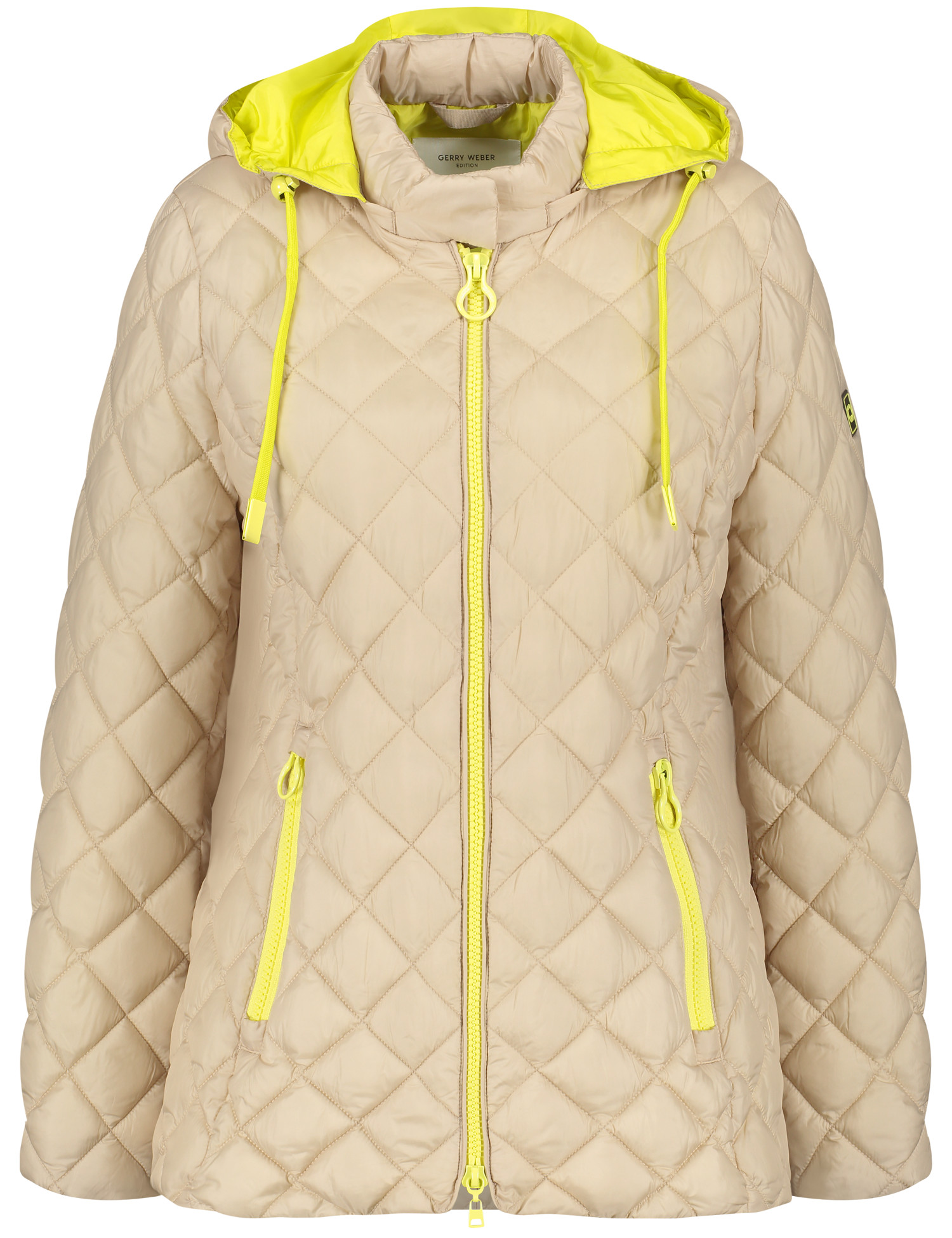 Steppjacke mit Farbakzenten