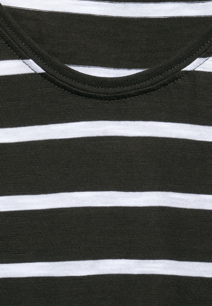 T-Shirt mit Streifen Muster