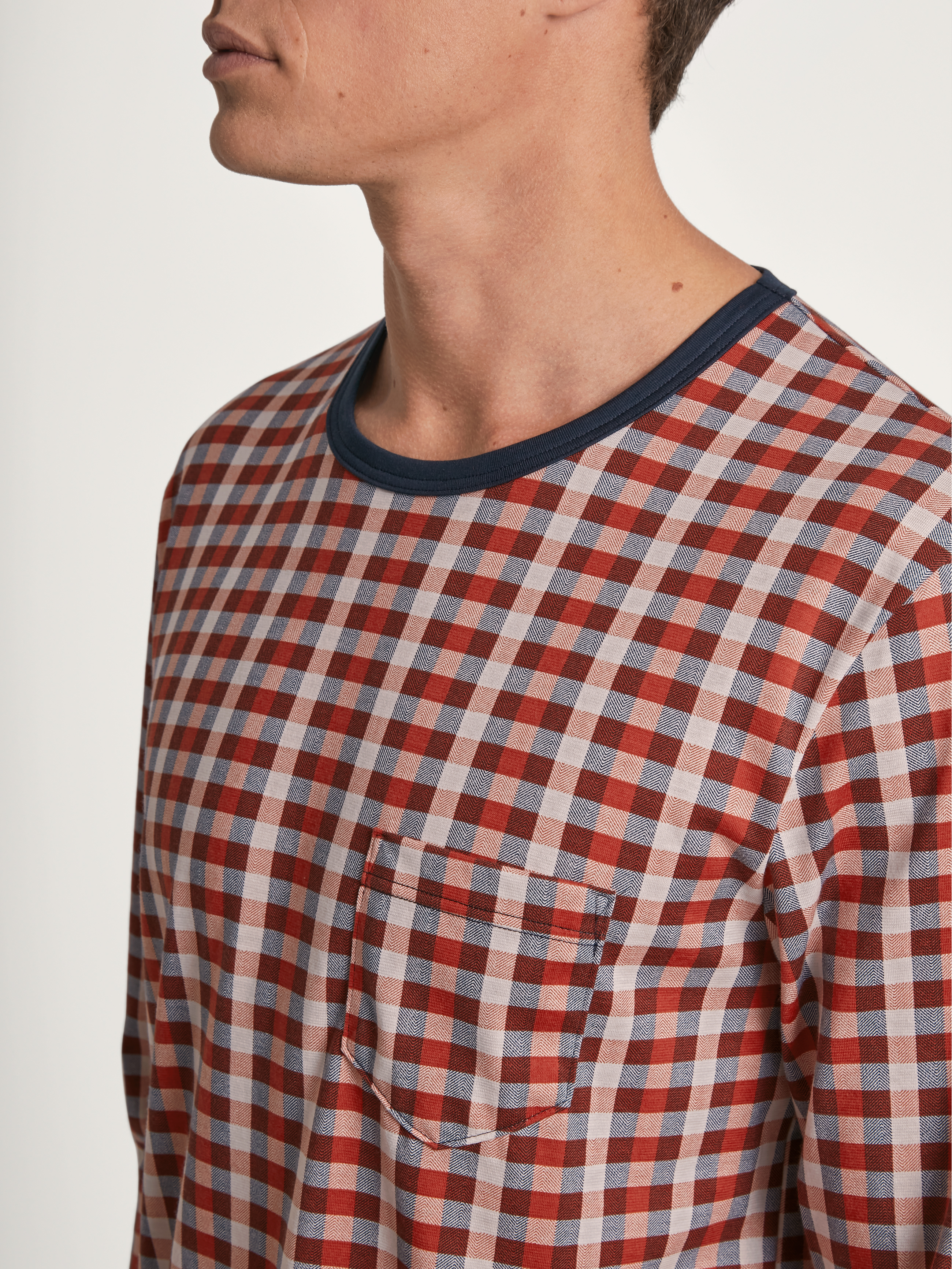 HERREN Pyjama mit Bündchen