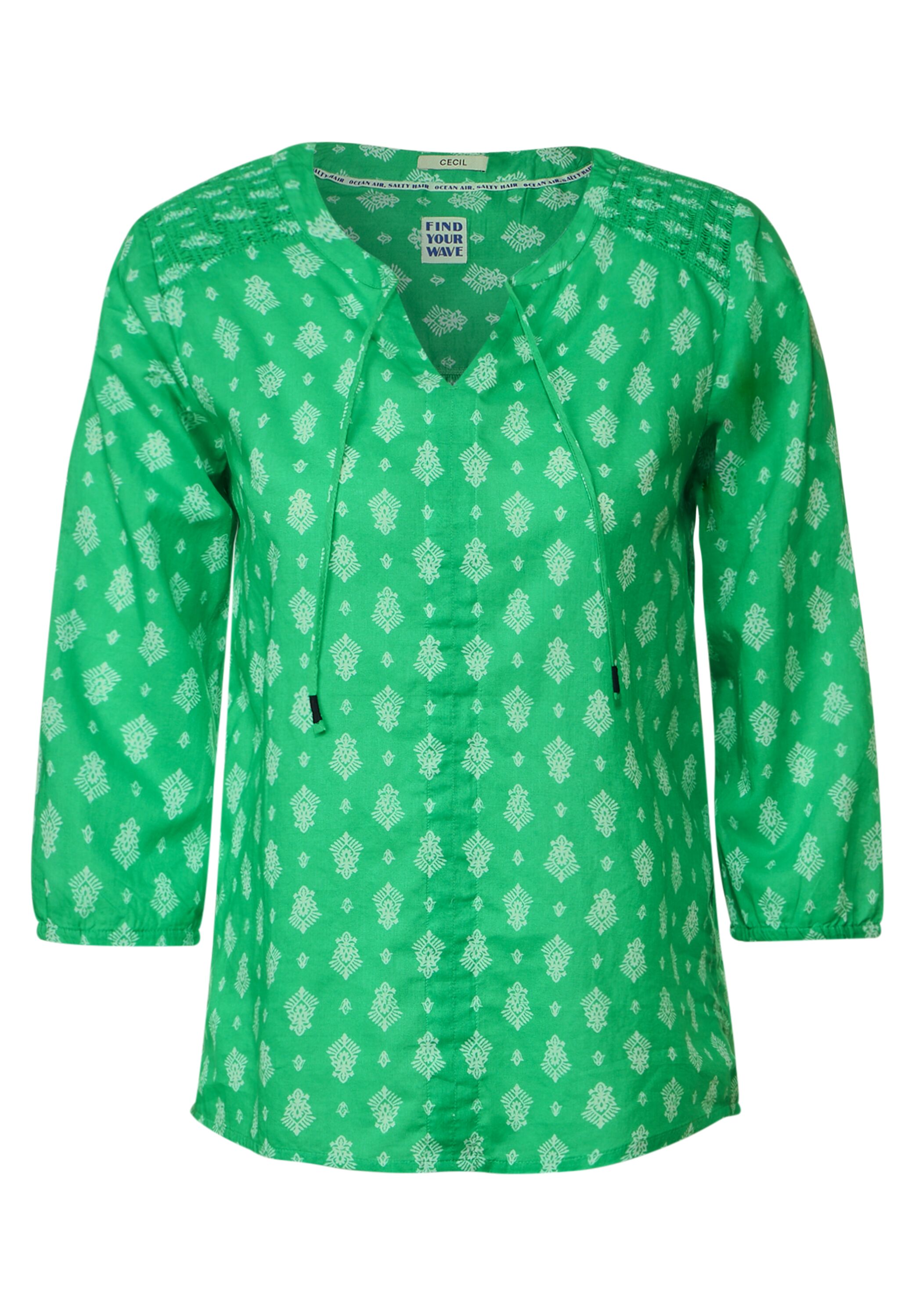 Bluse mit Minimalprint