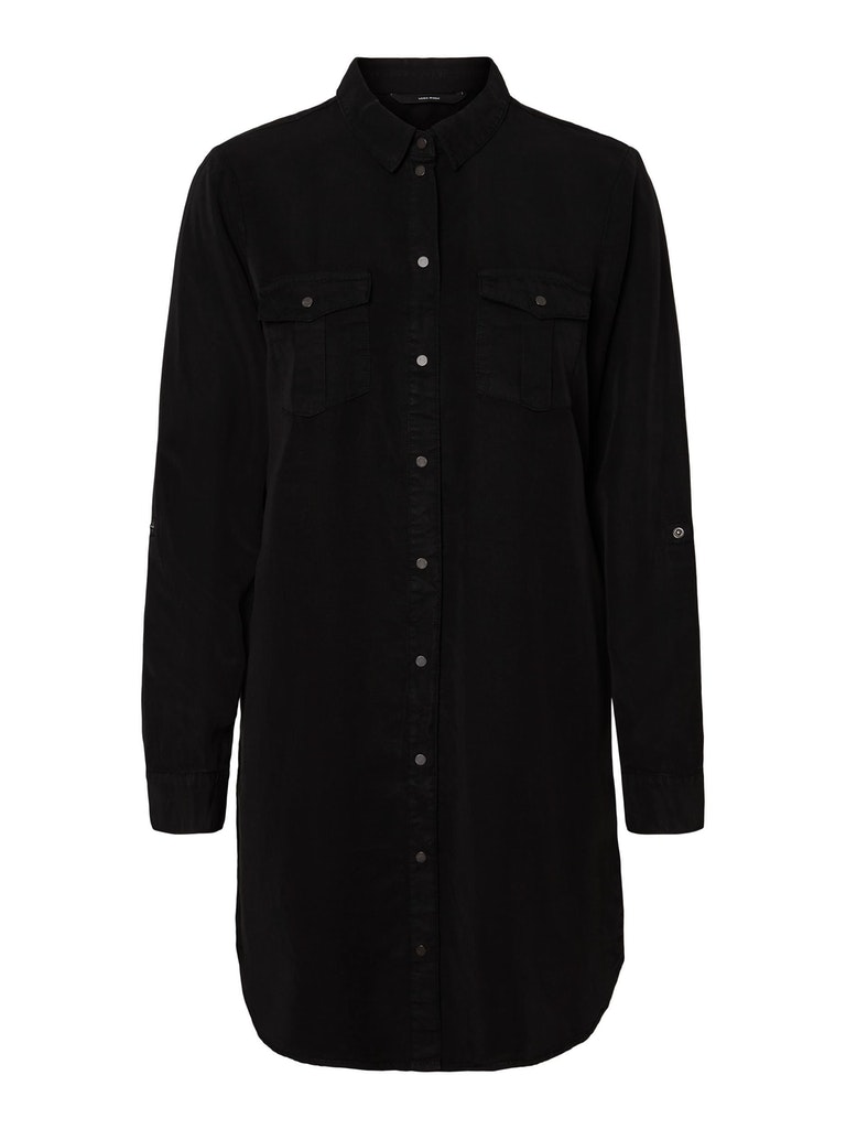 VMSILLA LS SHORT DRESS BLCK GA NOOS