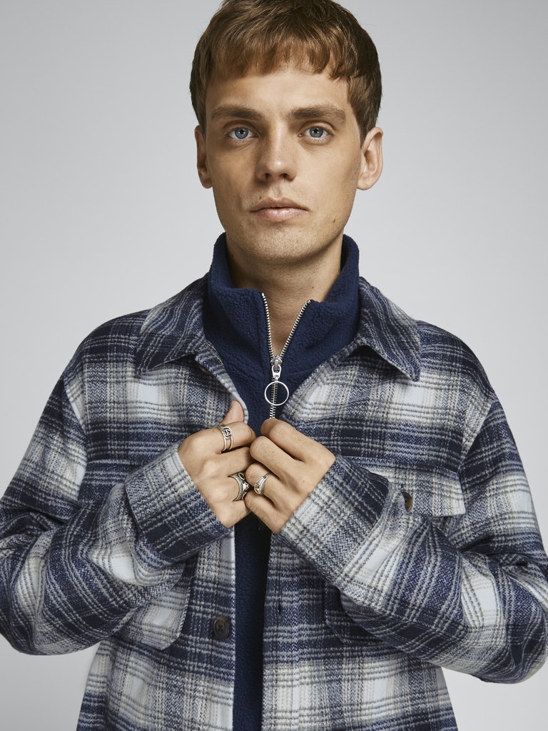 JOROLLIE CHECK SHIRT JACKET LS LN