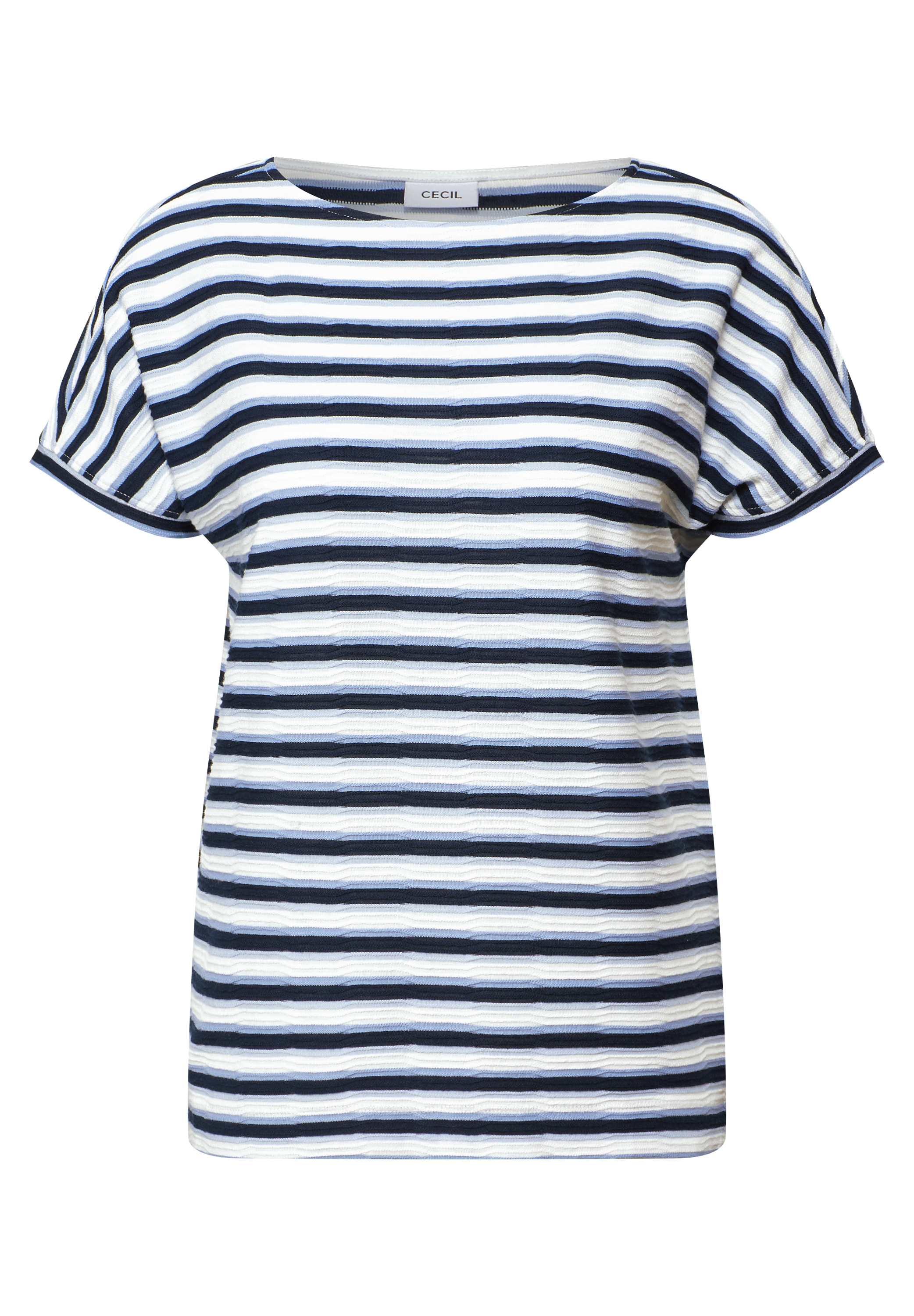 Gestreiftes Strukturshirt