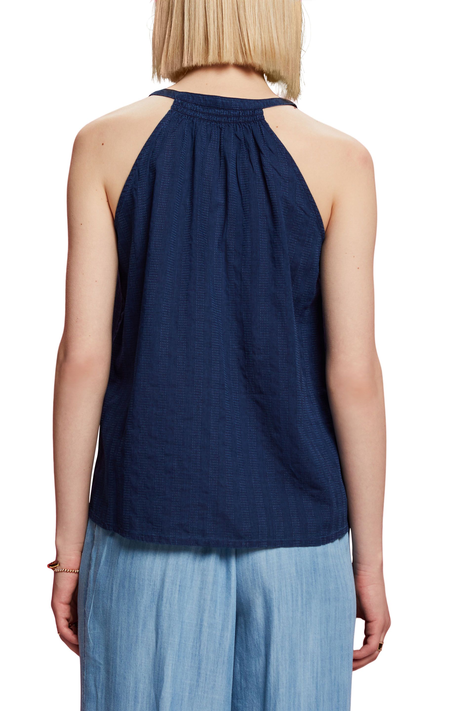 Women Blouses woven sleeveless