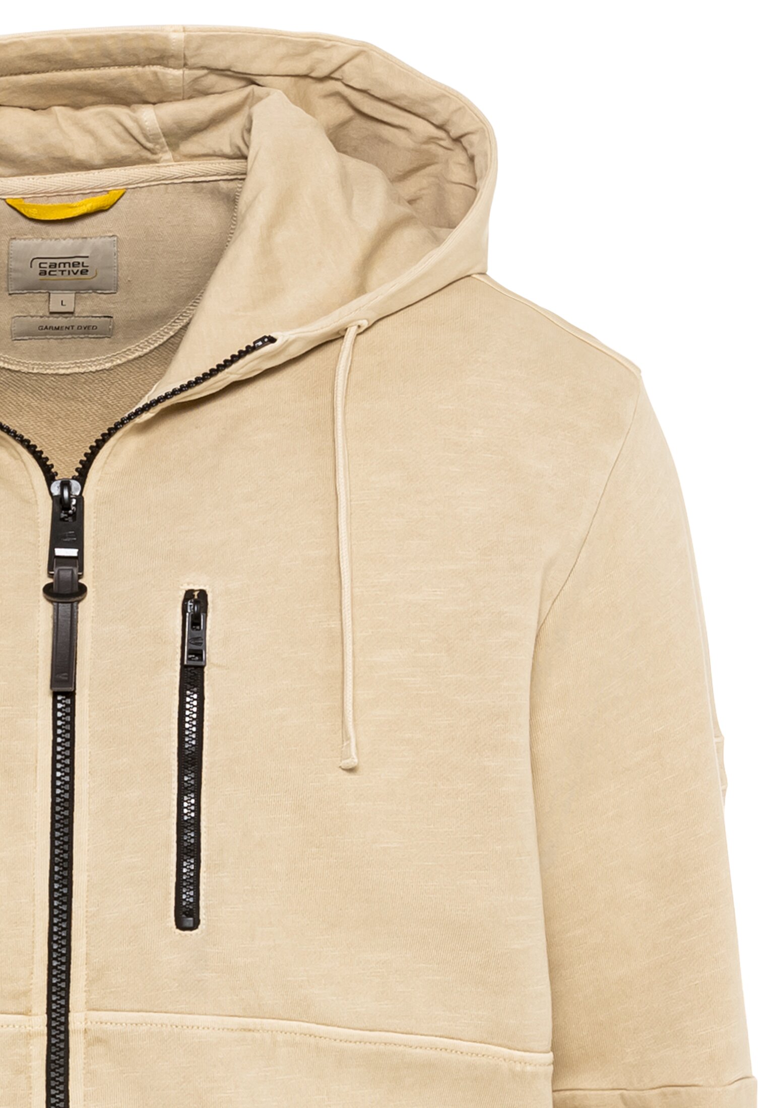 Kapuzen-Sweatjacke aus reiner Baumwolle