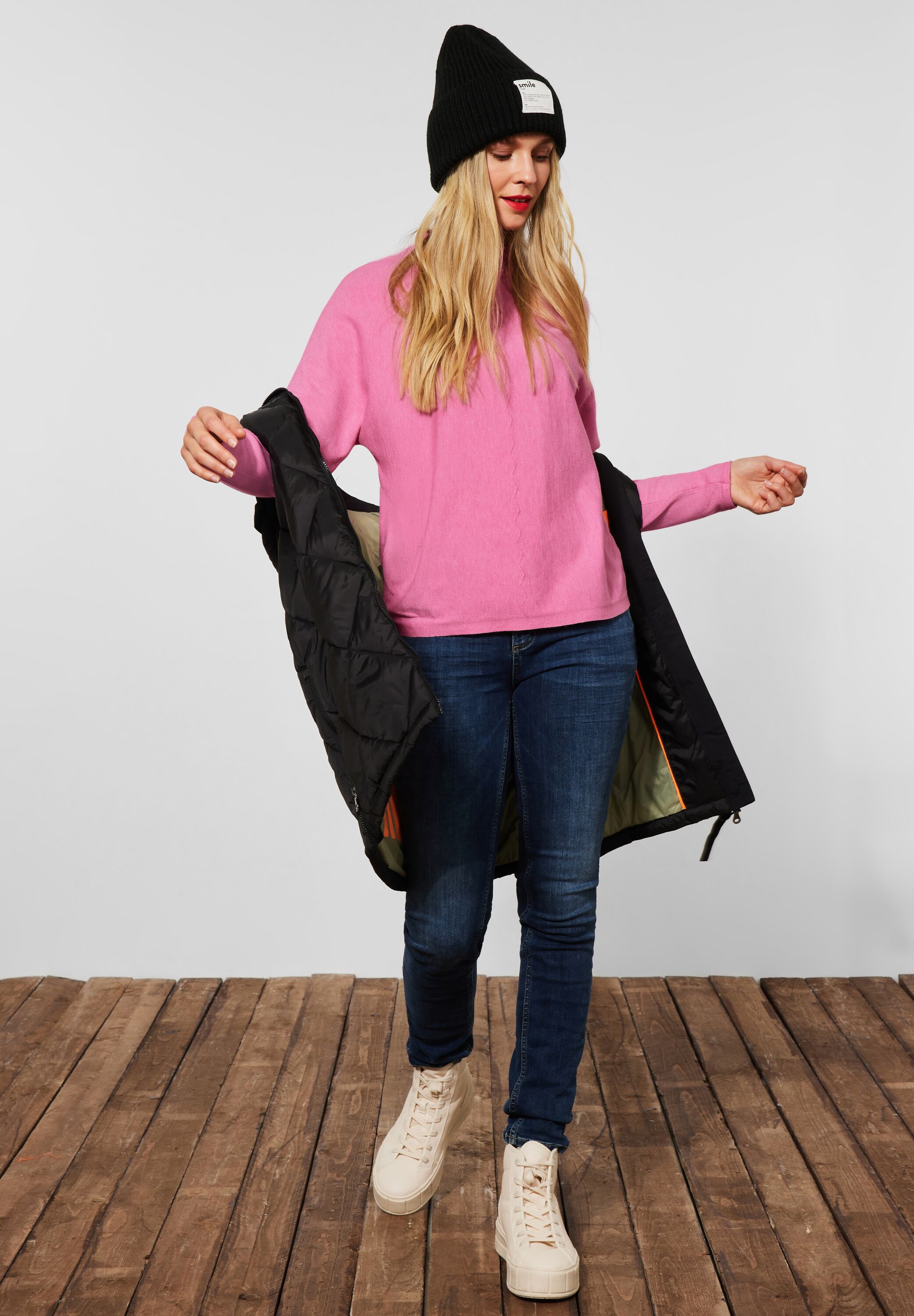 Pullover mit Dolman Ärmel