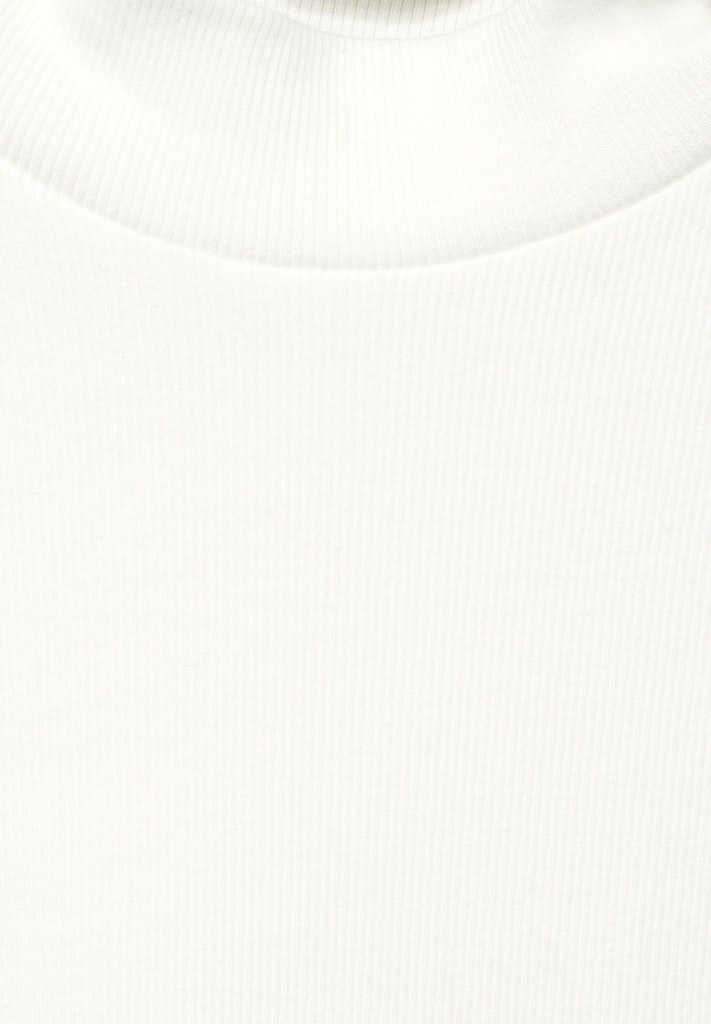 Ripp Shirt in Unifarbe