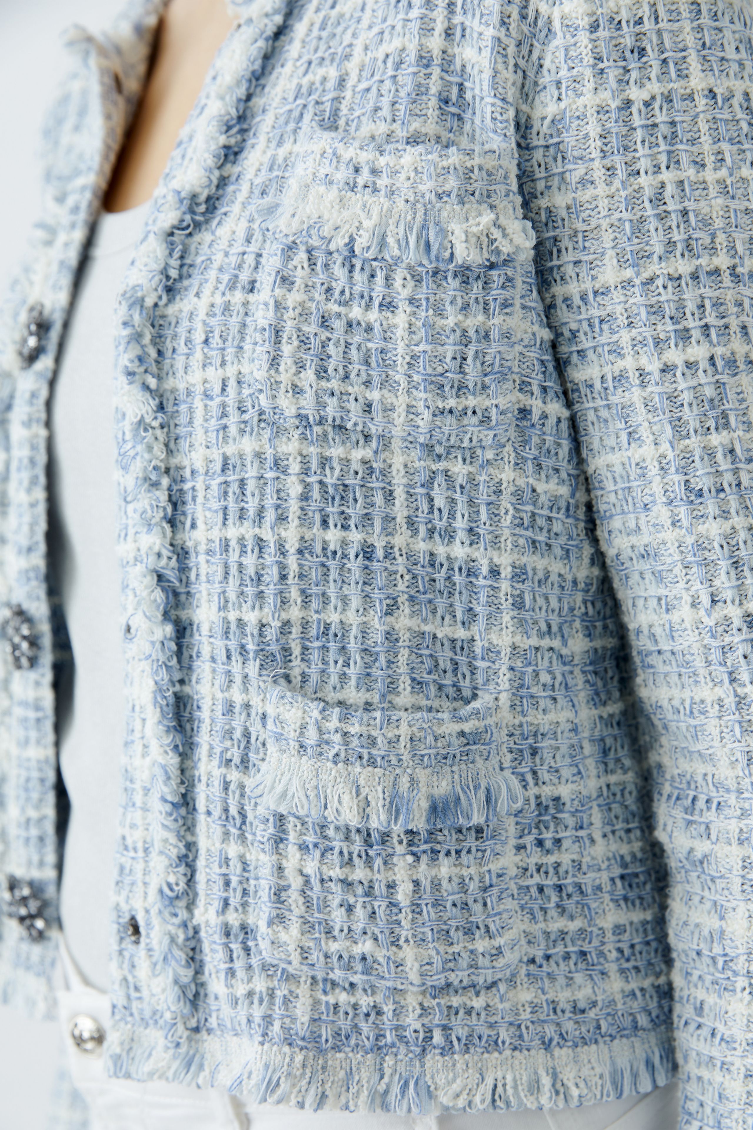 Strickjacke Baumwollmischung