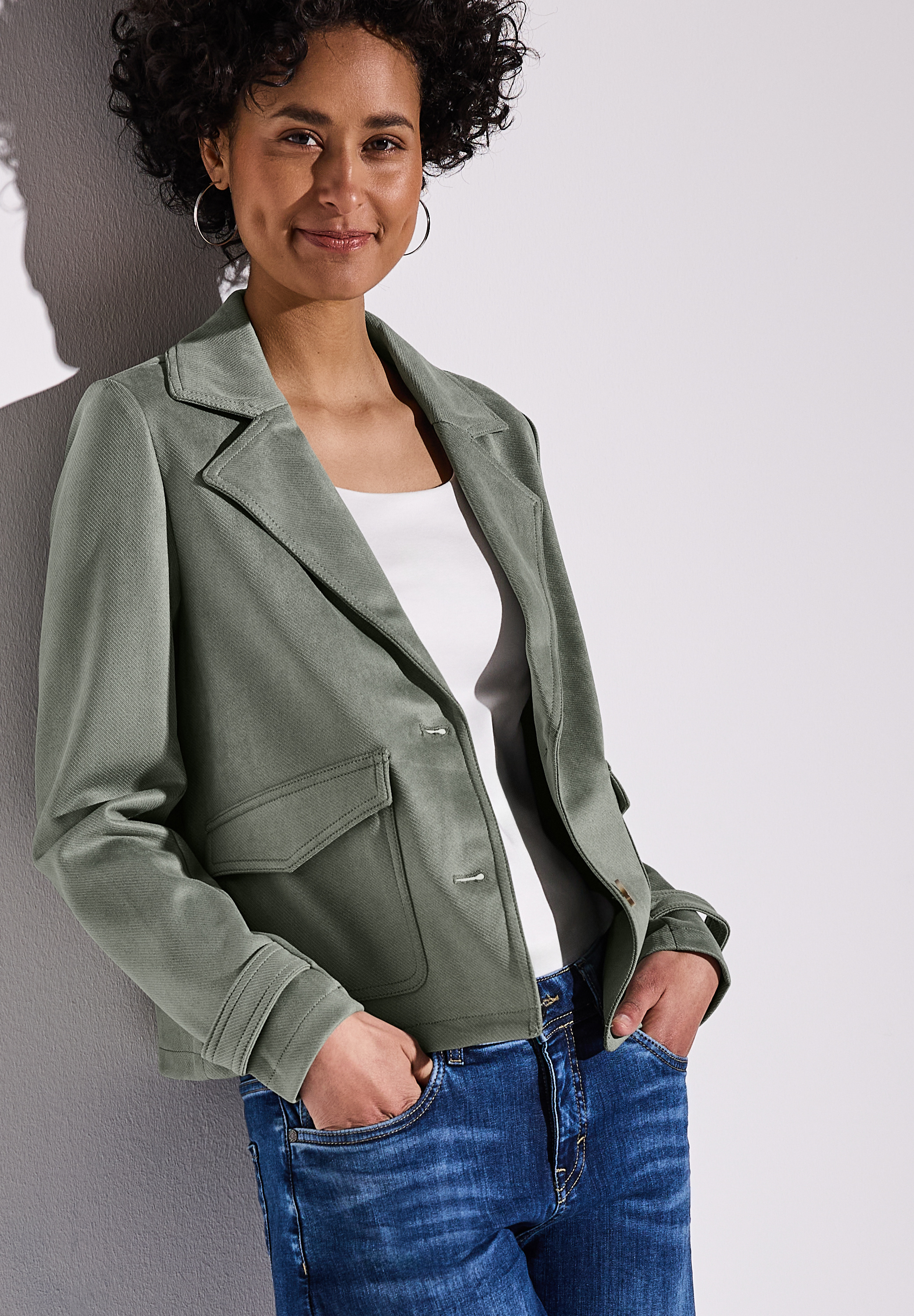 Velours Jacke