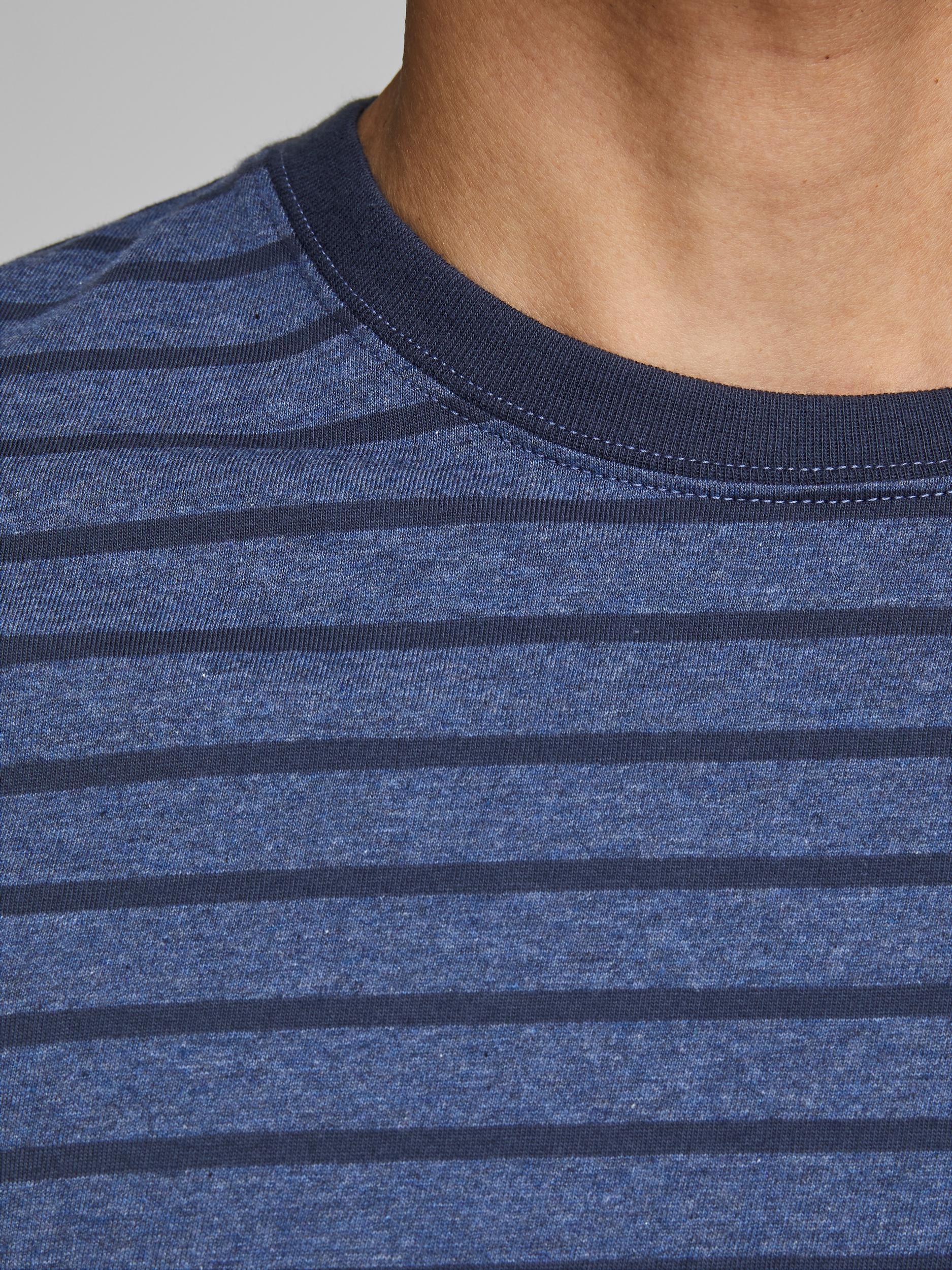 JJESTRIPED TEE SS CREW NECK STS