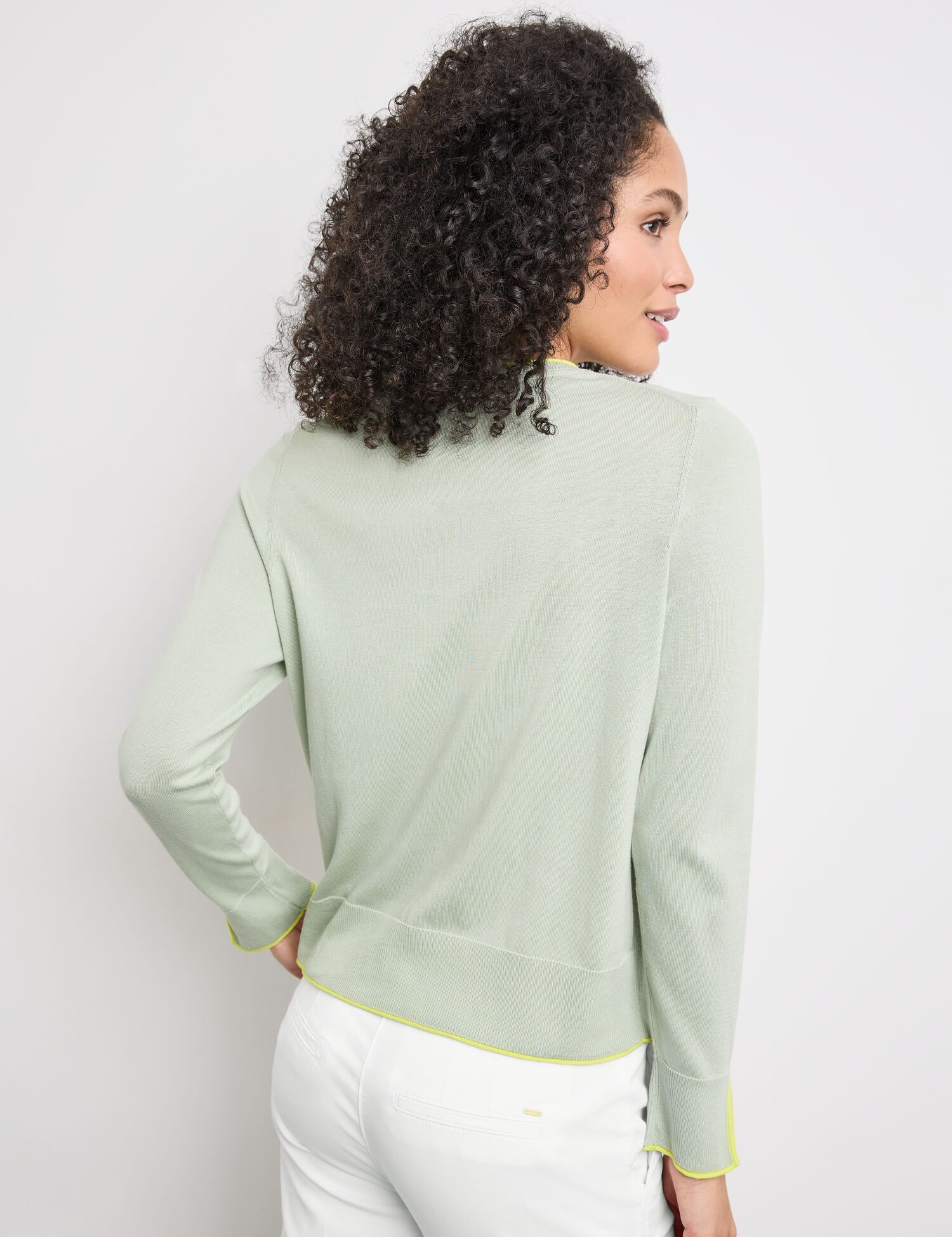 Cardigan mit geschlitztem Ärmelsaum