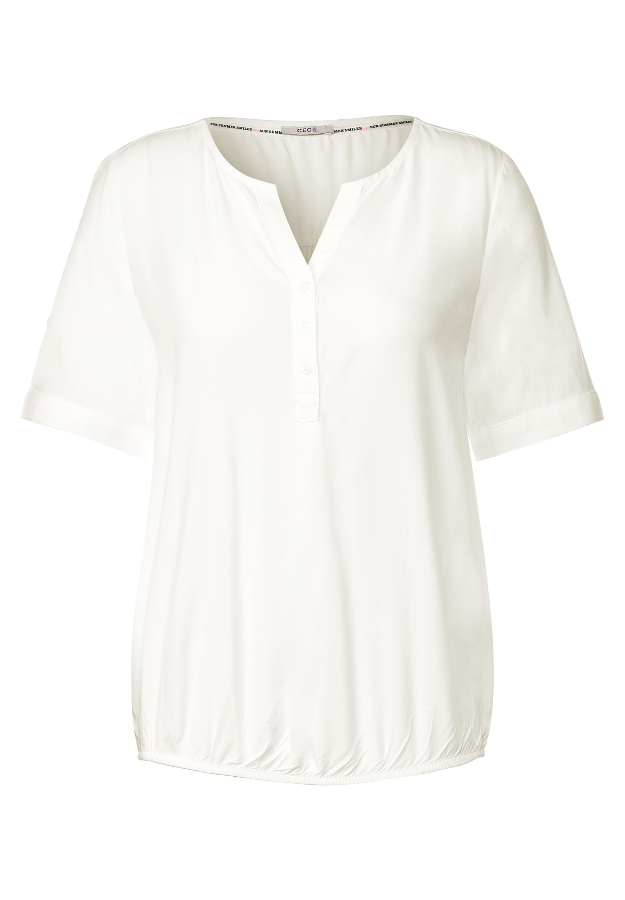 Unifarbene Basic Bluse