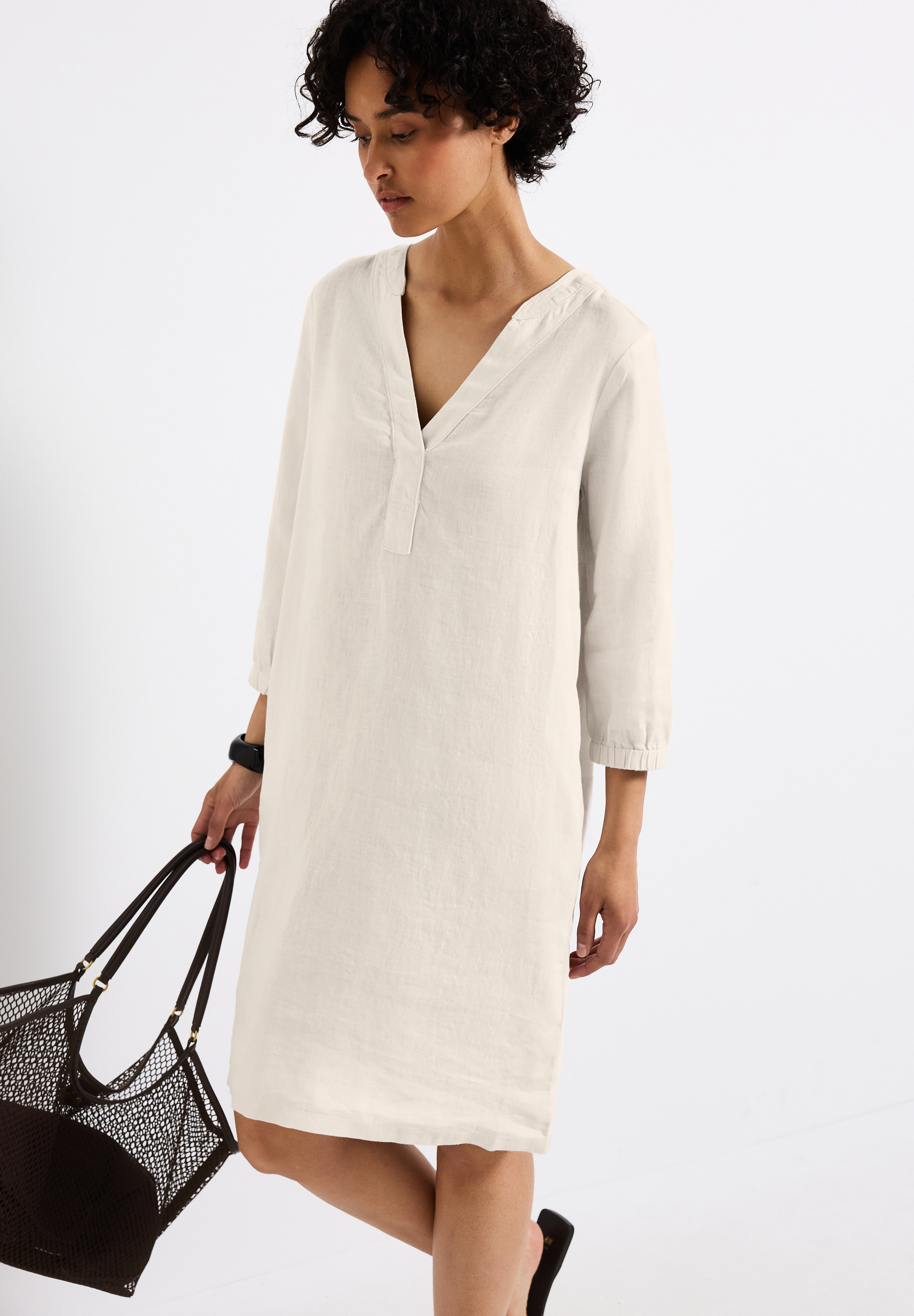 Tunika-Kleid aus Leinen