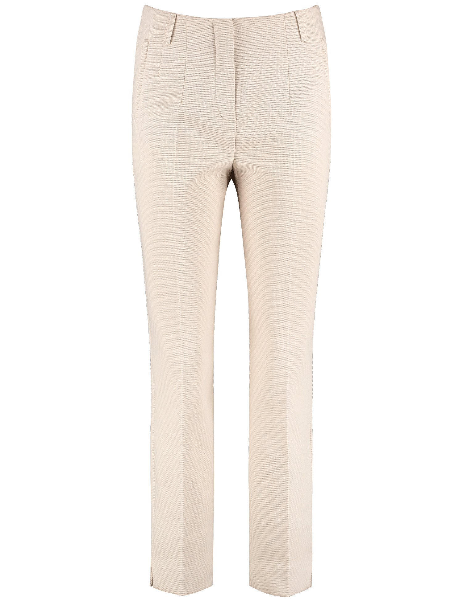 Bundlose Stretchhose mit Strukturoptik