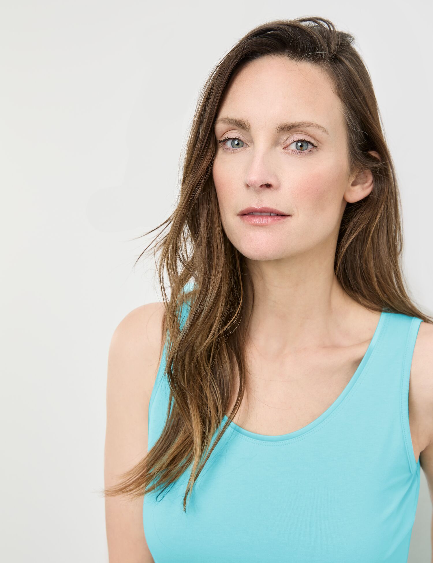 Basic Top nachhaltigem Baumwoll-Stretch