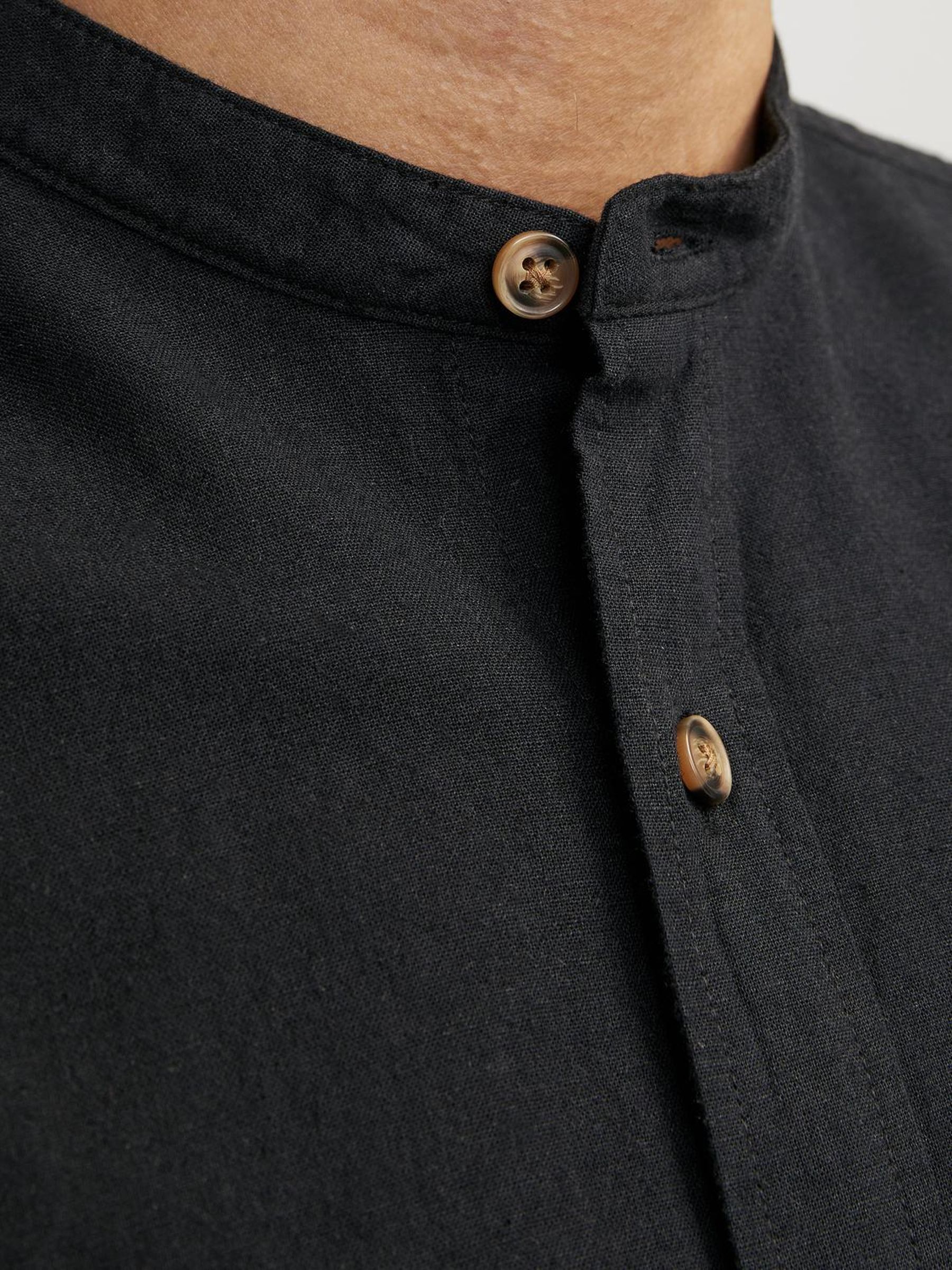 JJESUMMER BAND LINEN BLEND SHIRT LS SN