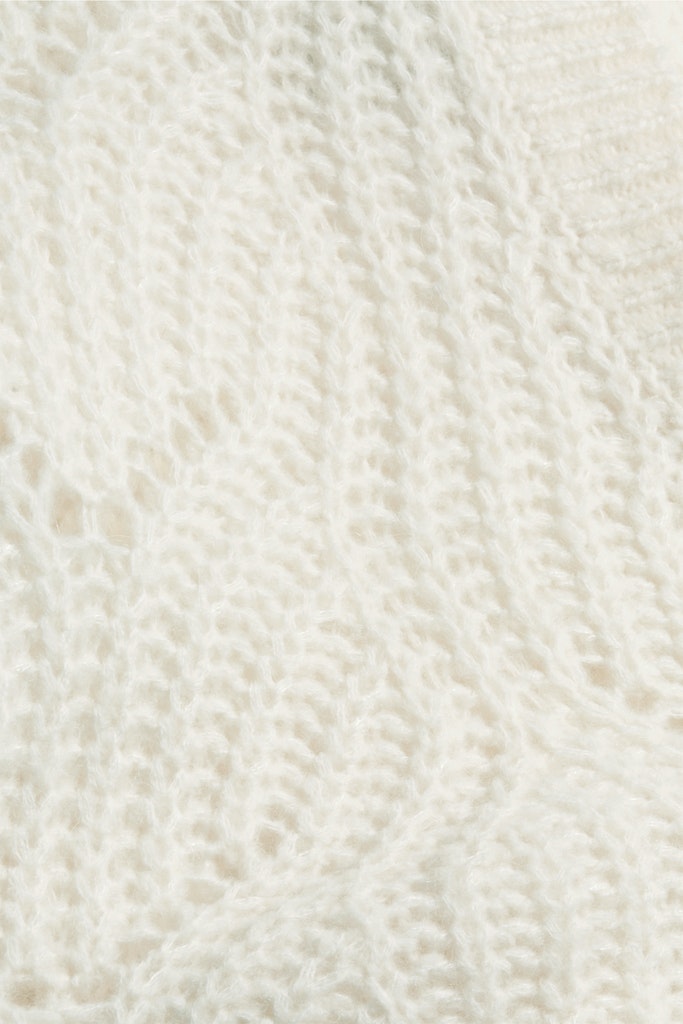 Mit Wolle/Alpaka: Pointelle Cardigan