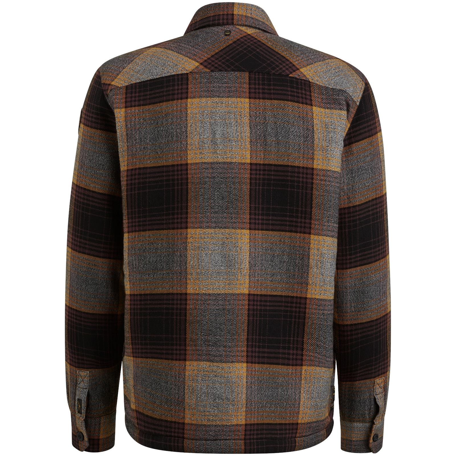 Long Sleeve Shirt Flanel Yarndyed Check with Fur