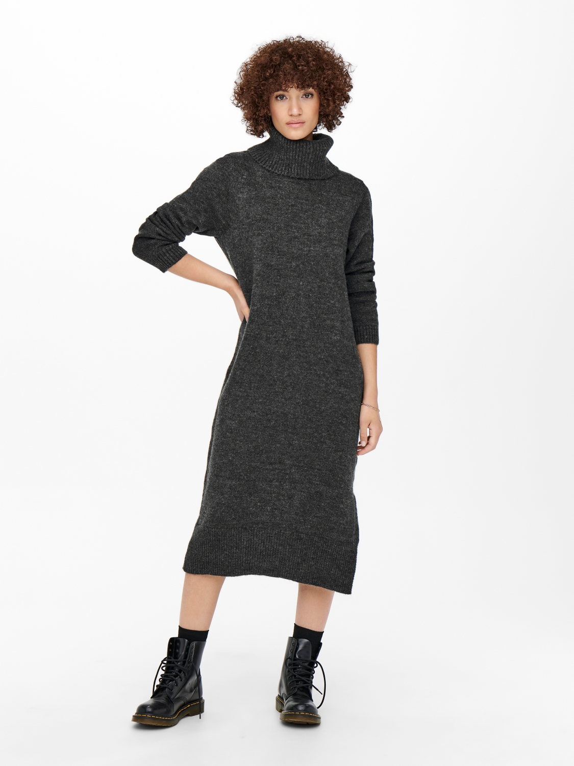 ONLBRANDIE L/S ROLLNECK DRESS KNT NOOS