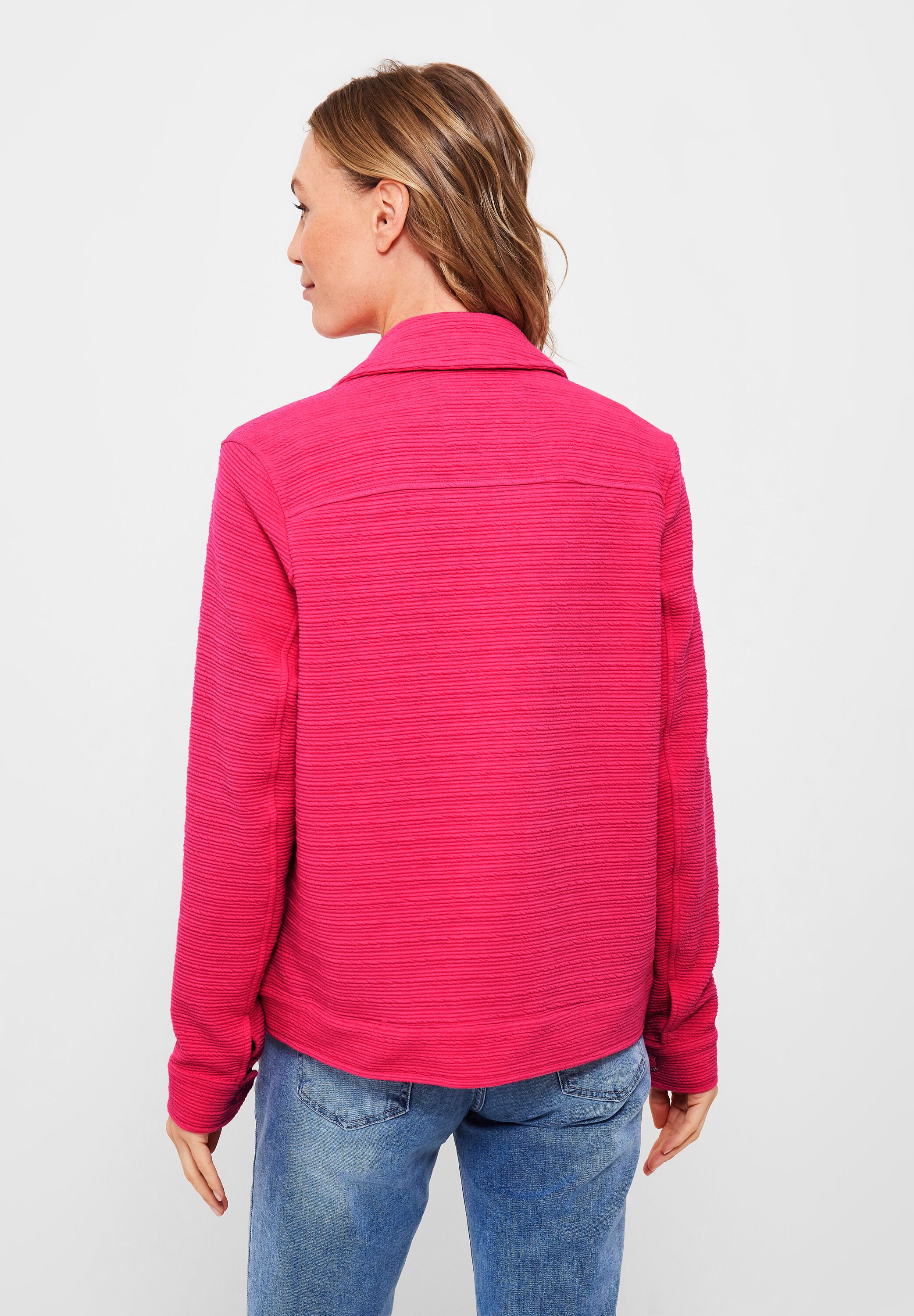 Shirtjacke mit Struktur