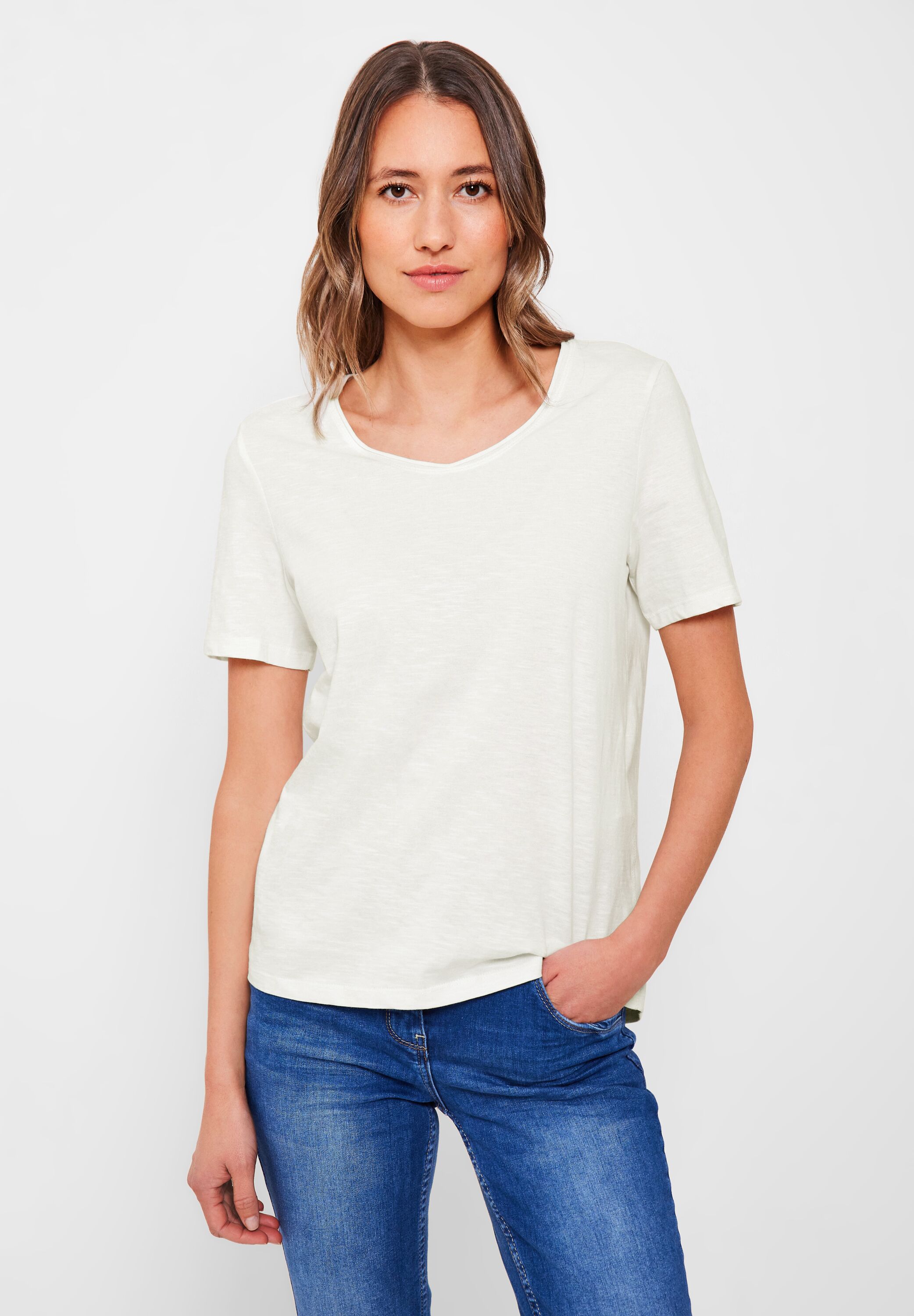 Basic T-Shirt in Unifarbe