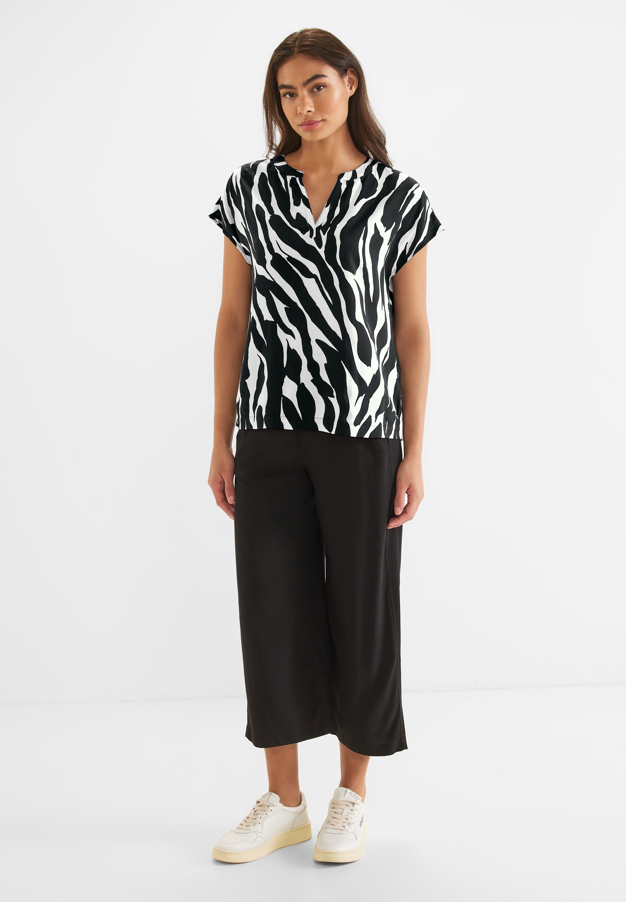 Zebraprint Blusenshirt