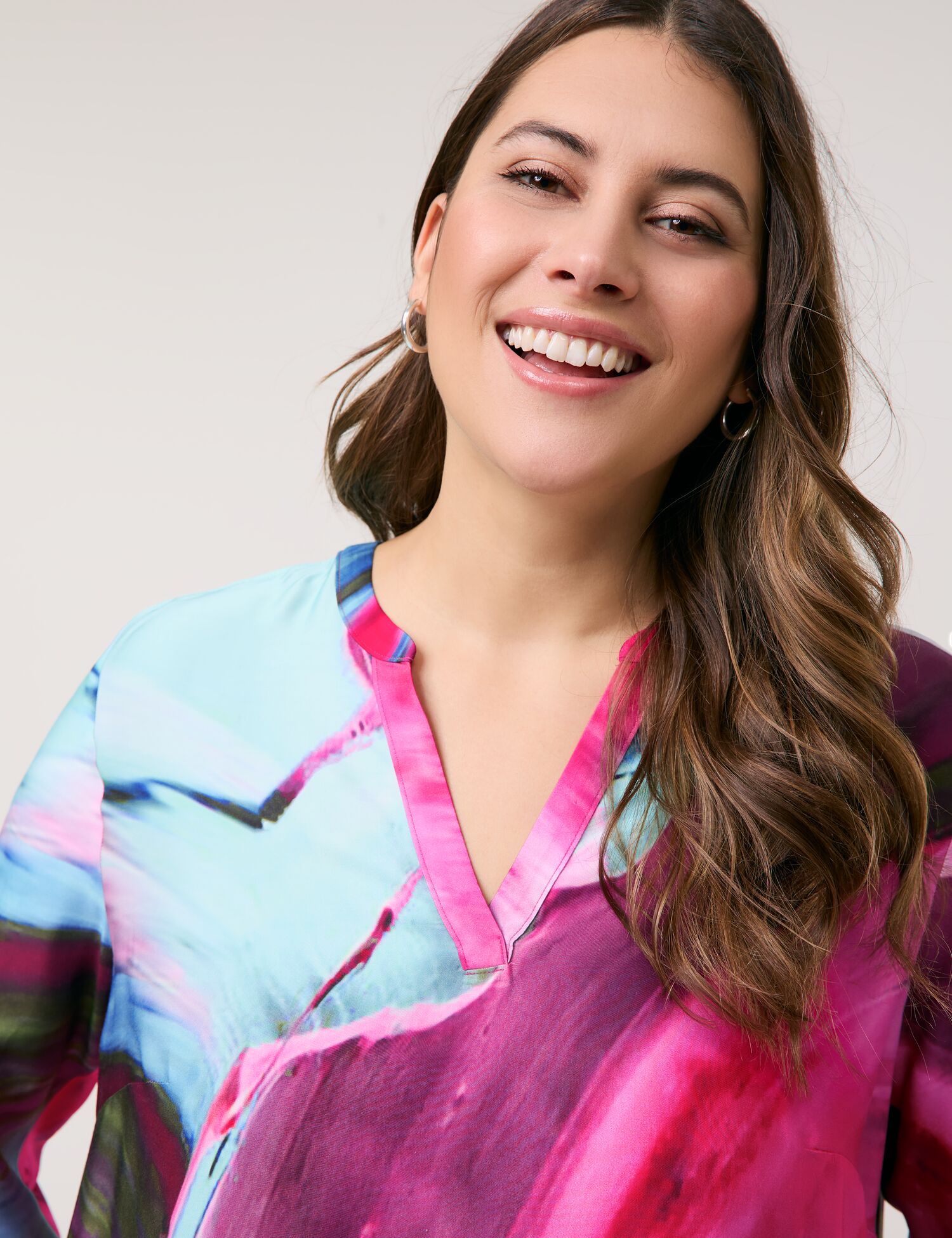 Statement-Tunika mit atemberaubenden Print