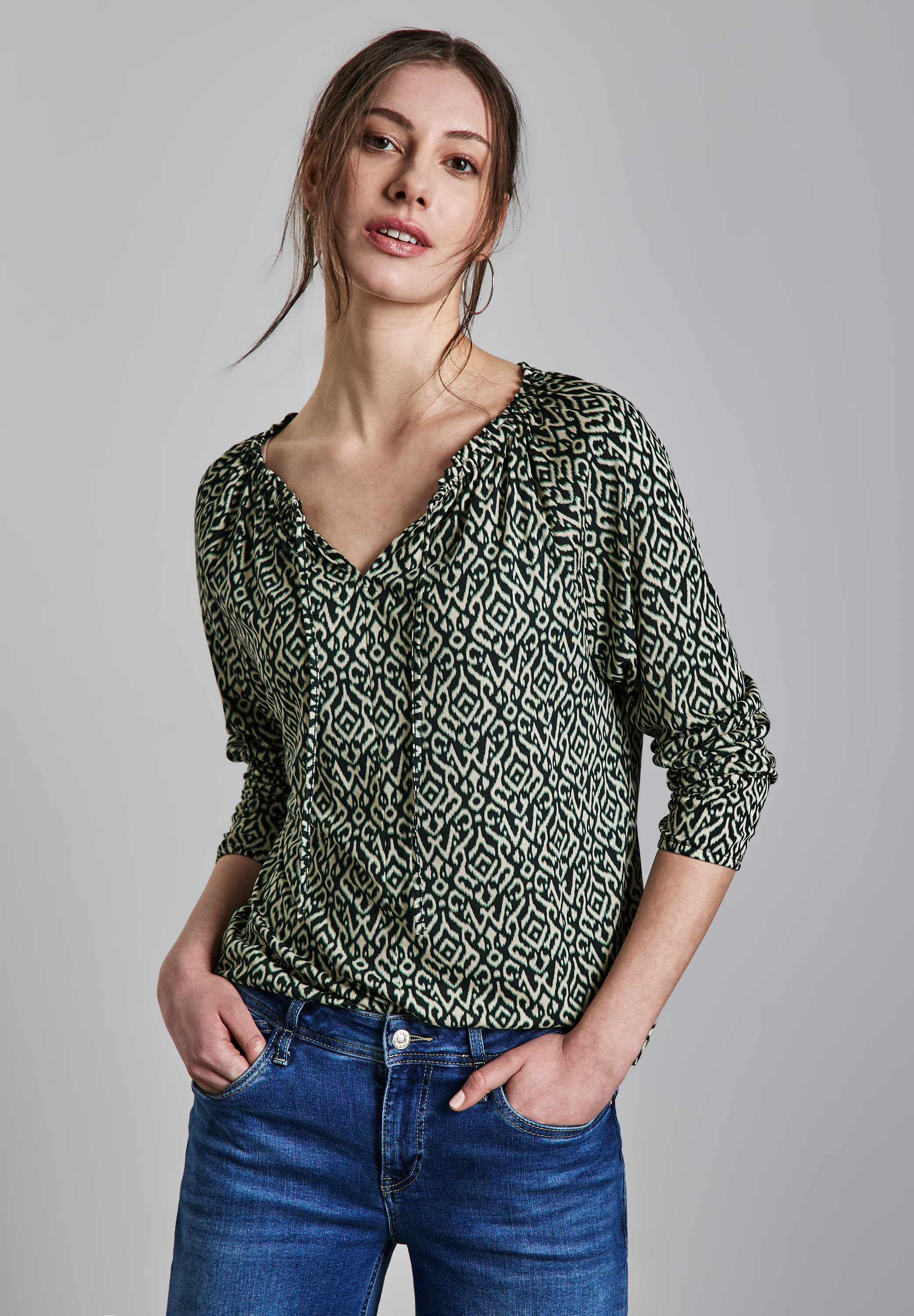 Bedrucktes Raglan Shirt