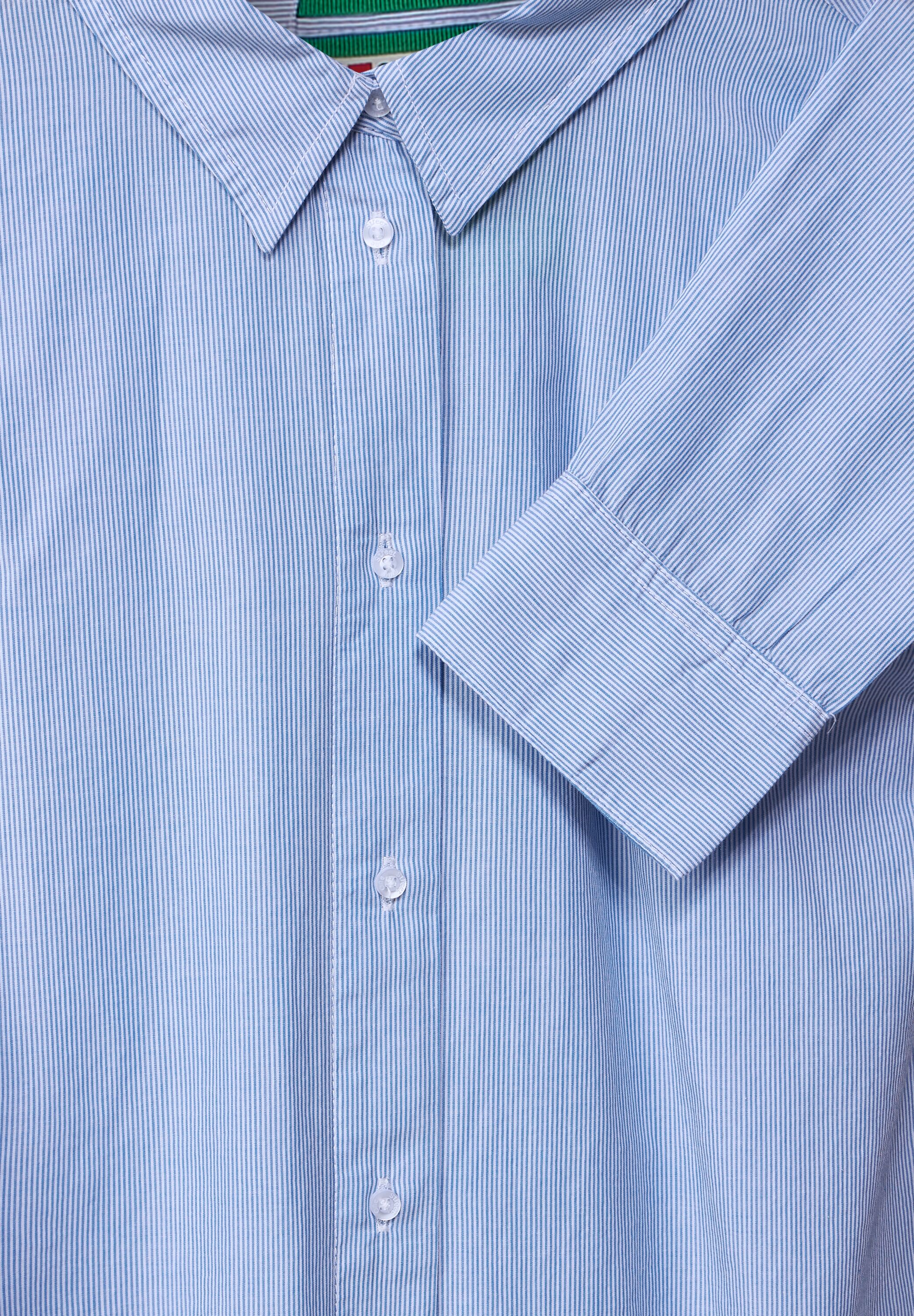 Longbluse mit Knopfleiste