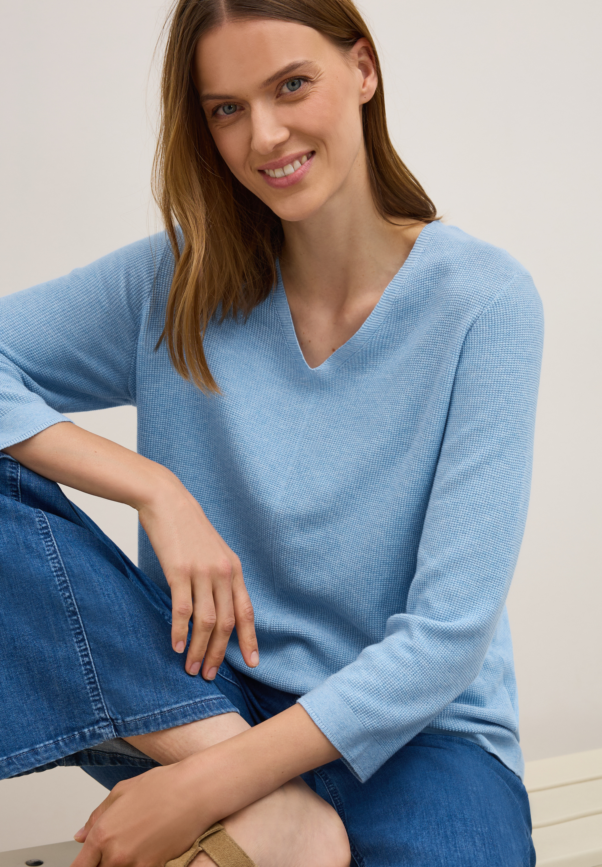 V-Neck Strickpullover