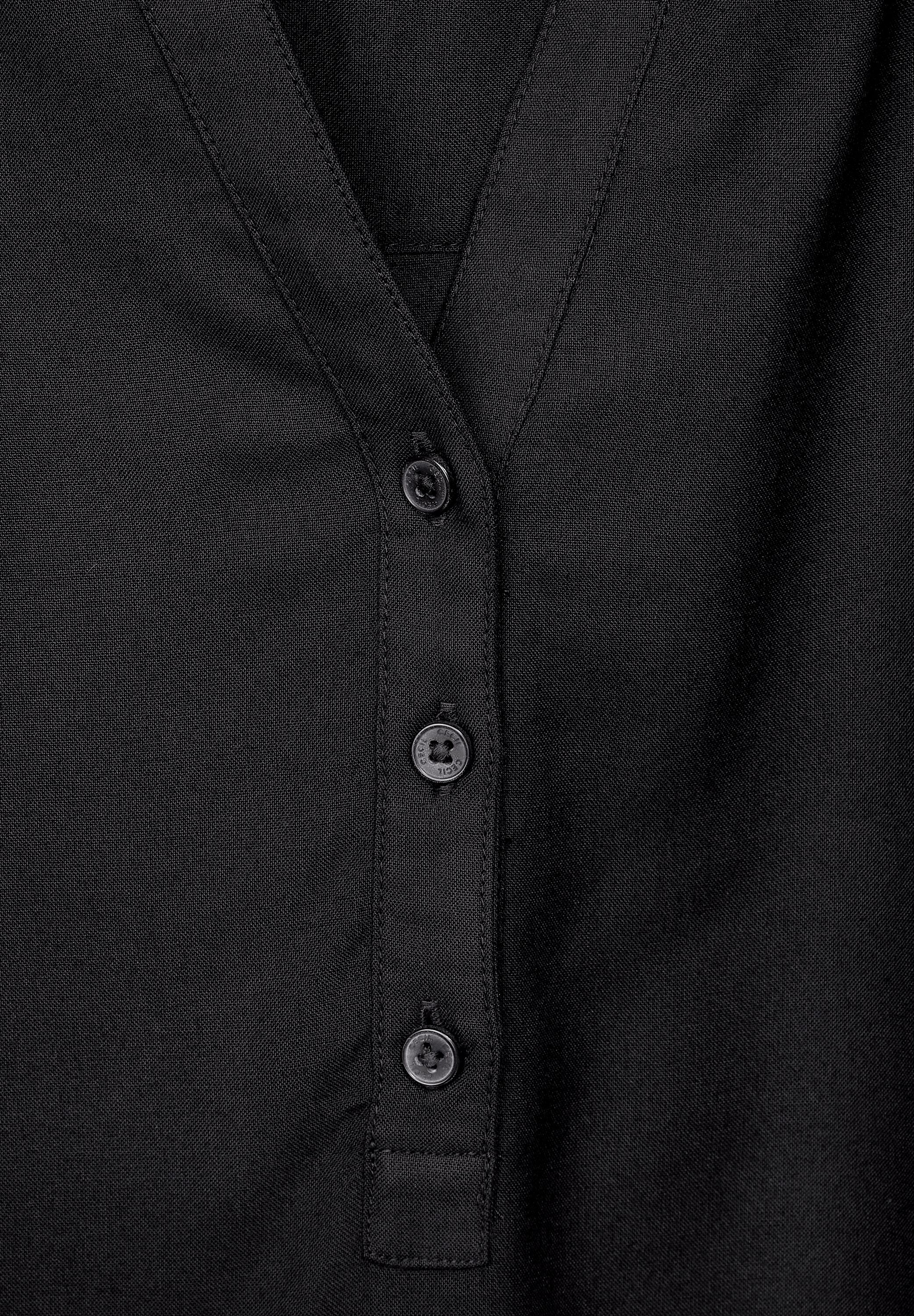 Viskose Bluse in Unifarbe