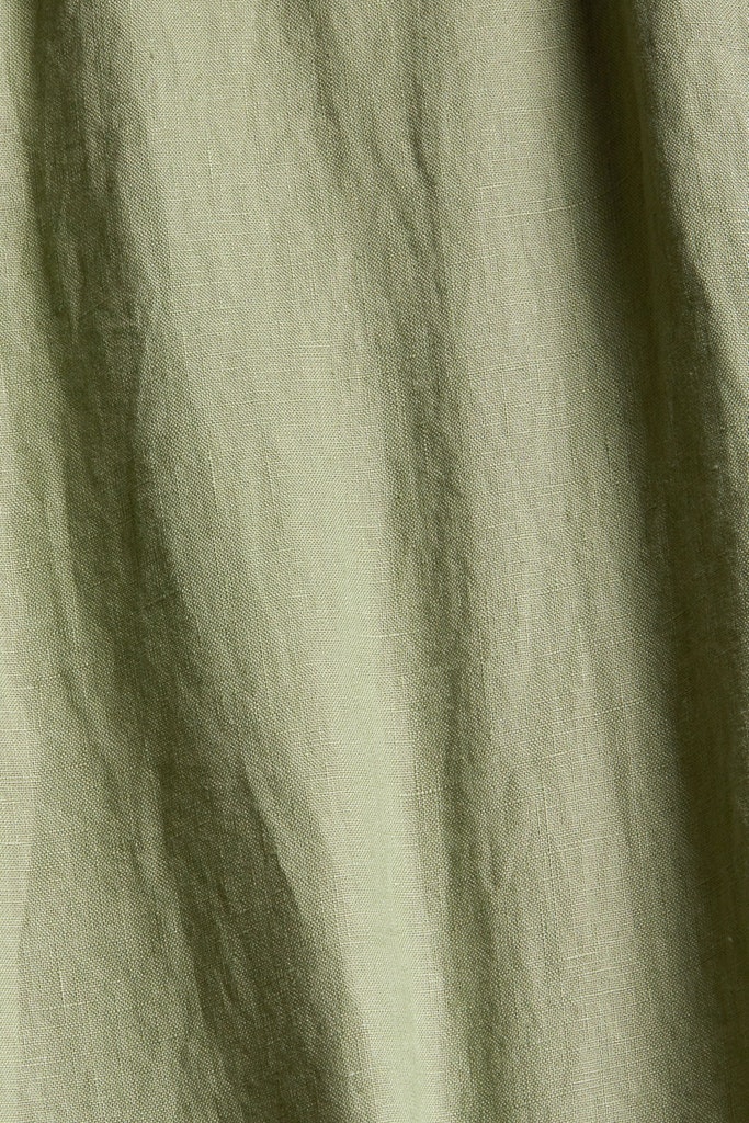 Leinenhose mit weitem Bein