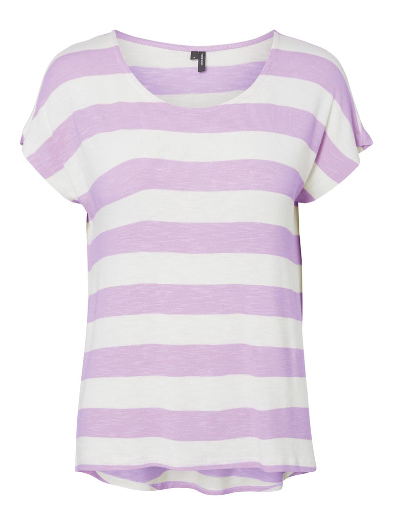 VMWIDE STRIPE S/L TOP COLOR