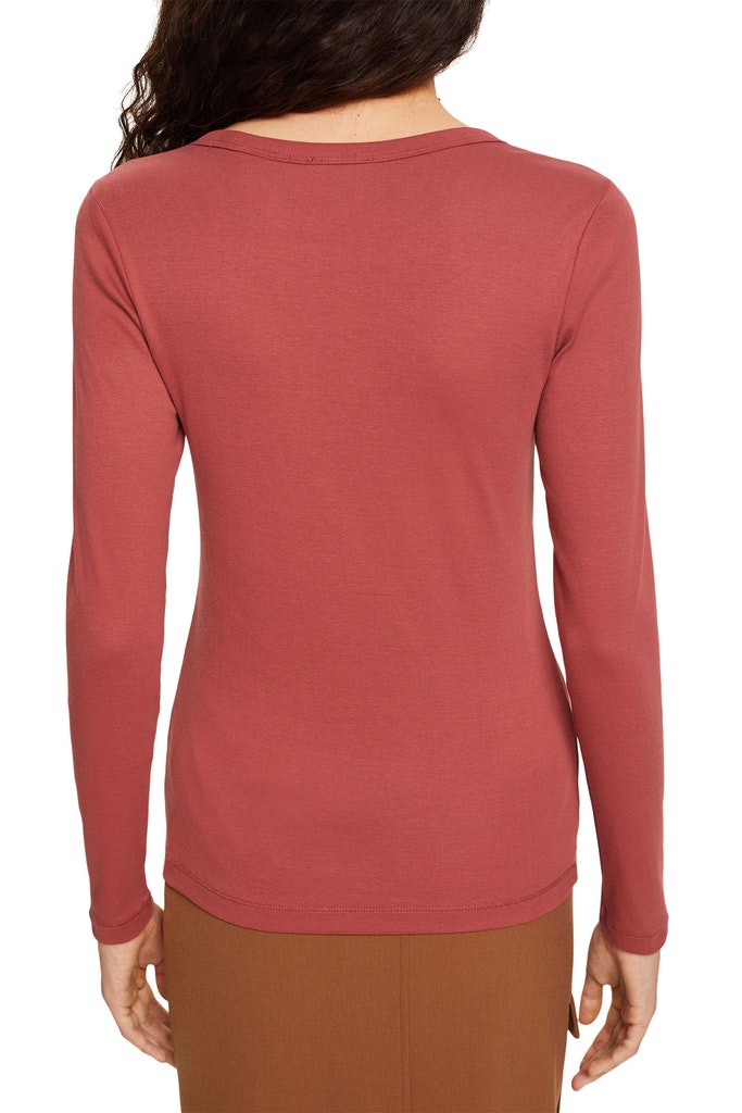 Rundhals-Longsleeve aus 100% Bio-Baumwolle