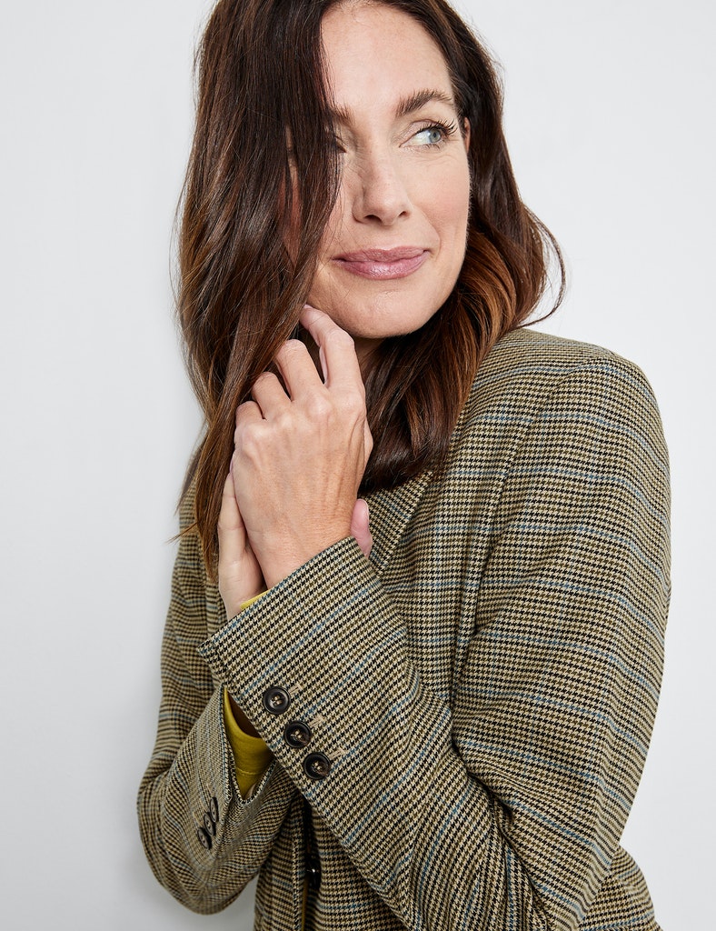 Karierter Blazer